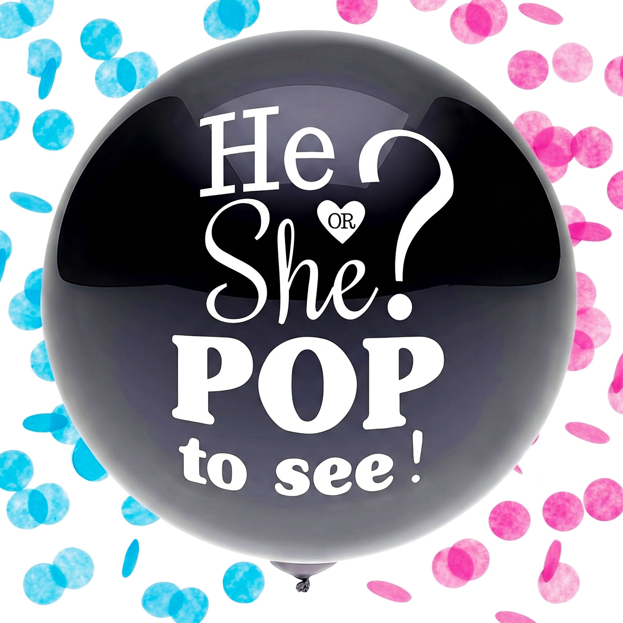 Jätteballon Gender Reveal He or She?