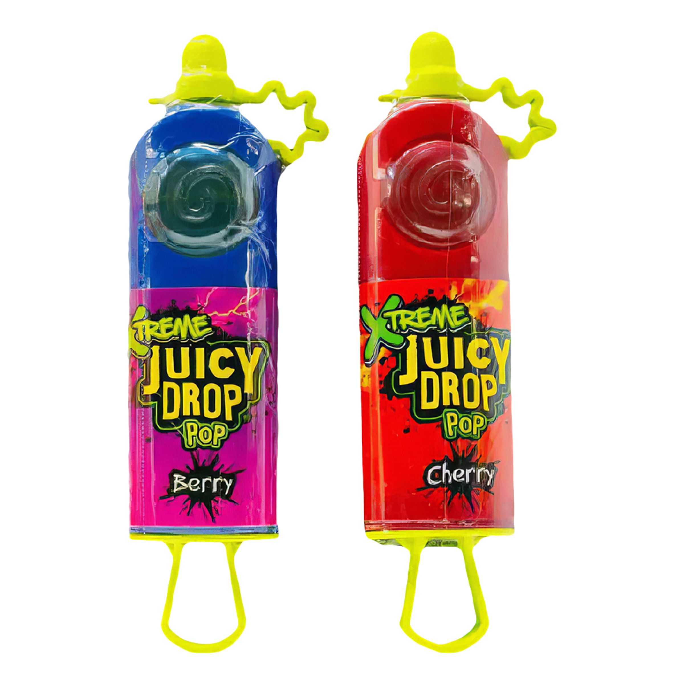 Juicy Drop Pop Xtreme Sours - 26 g | Hem - Godis & Läsk - Godis - Klubbor | Maskeradspecialisten