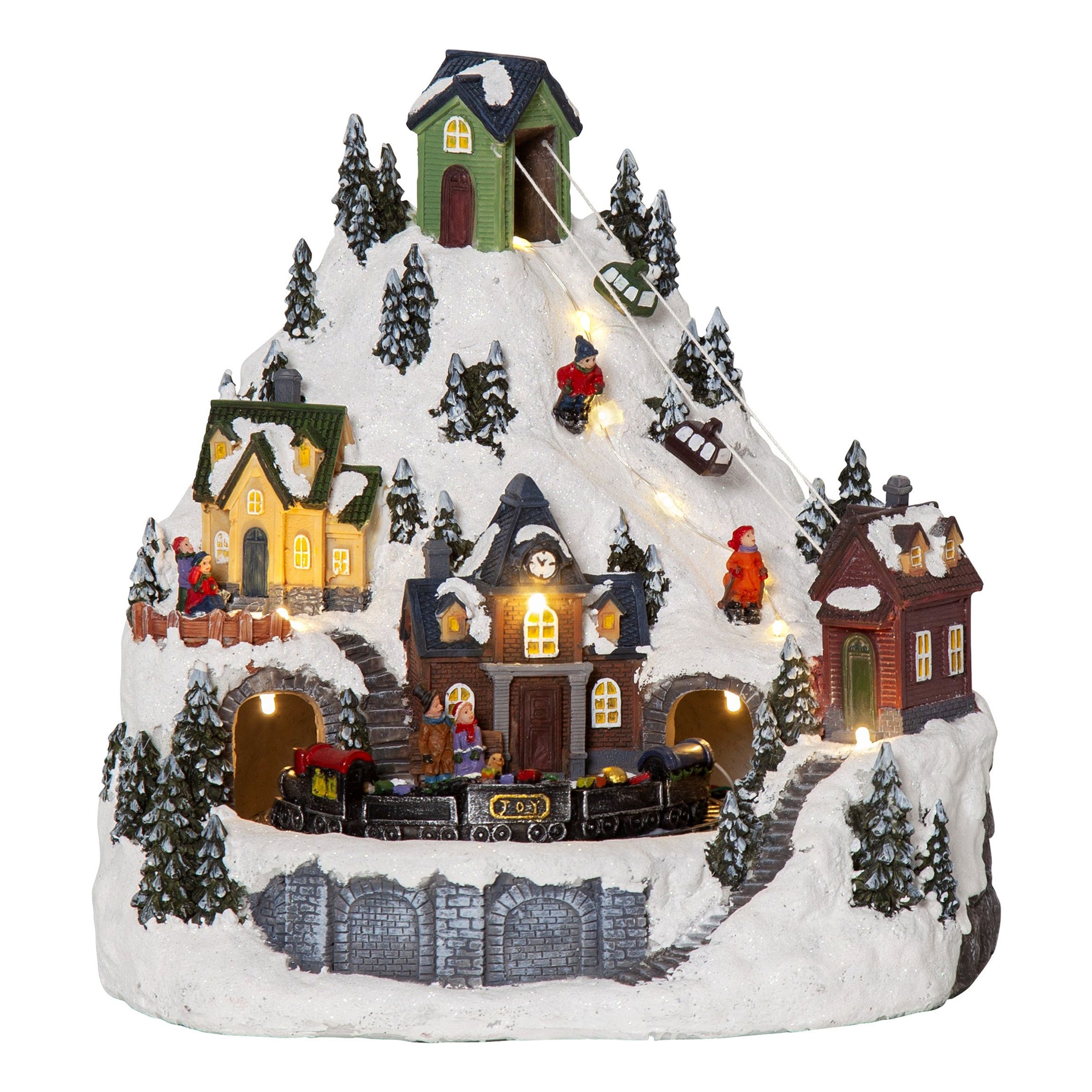 Juleby Alpville Vinterlandskap LED