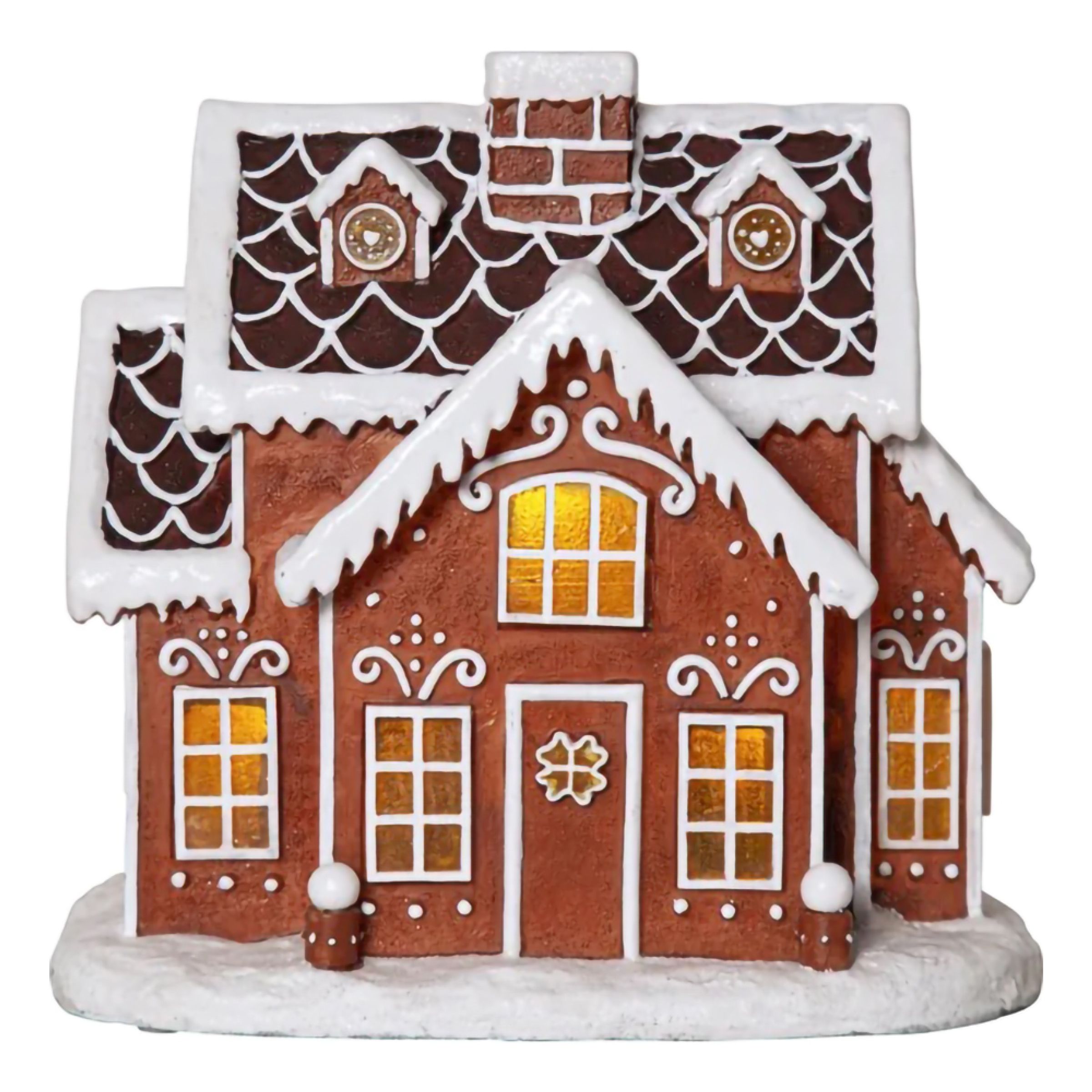 Juledekorasjon Gingerville Pepperkakehus