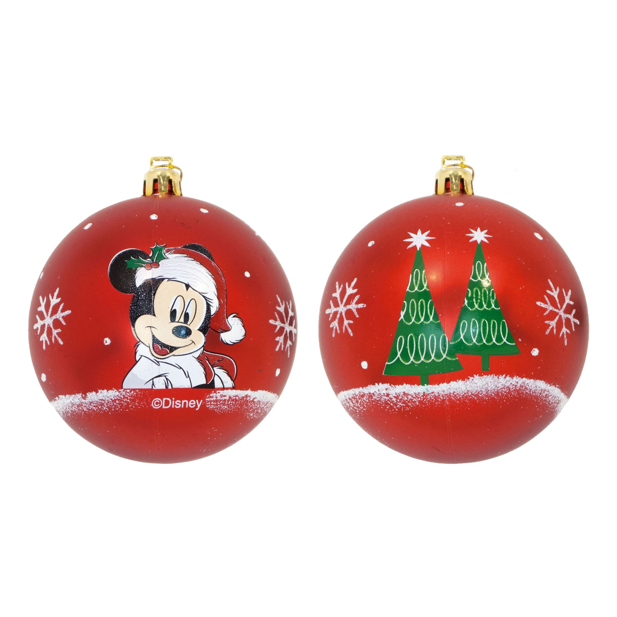 Julekugler Mickey Mouse - 6-pak