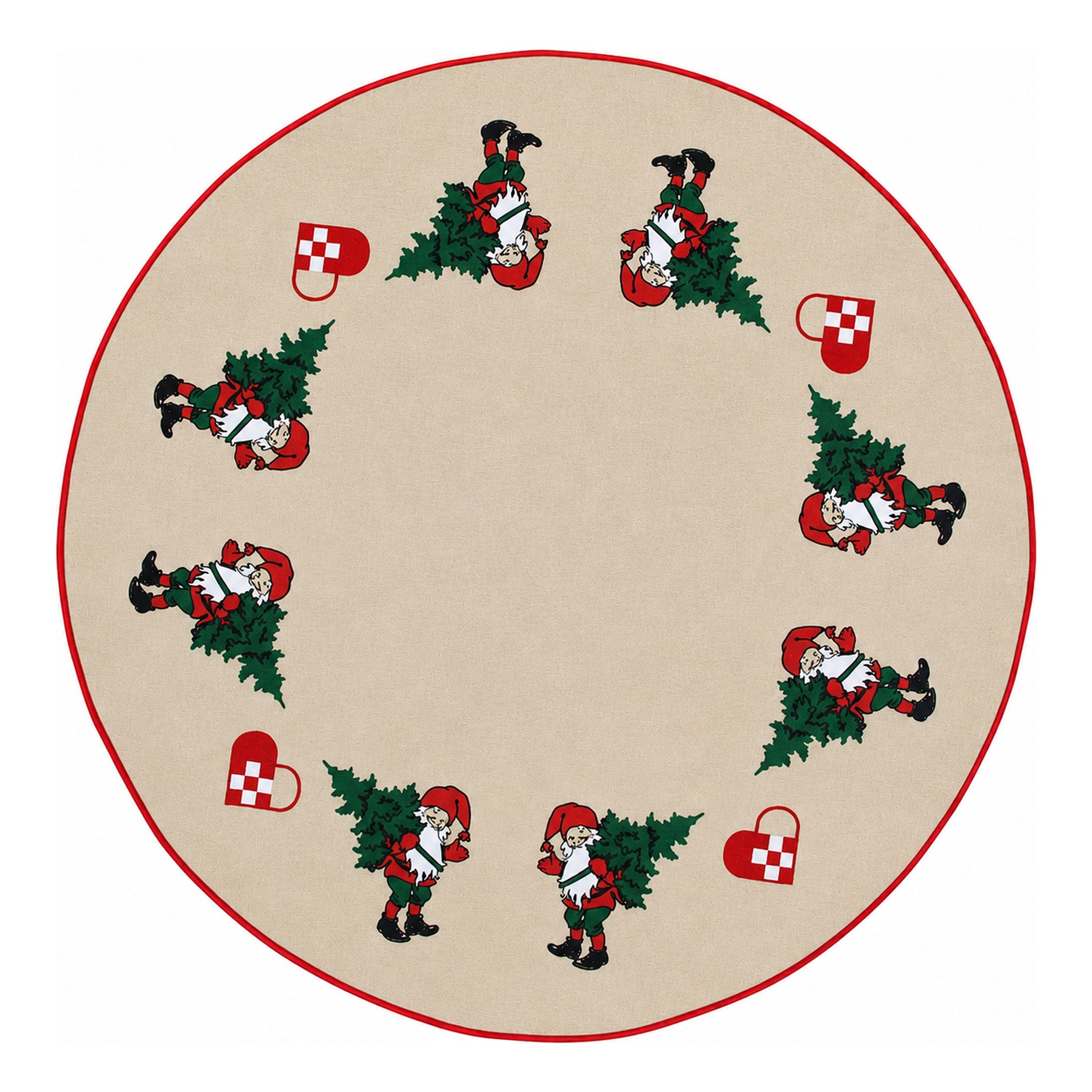 Juletræstæppe Nisse