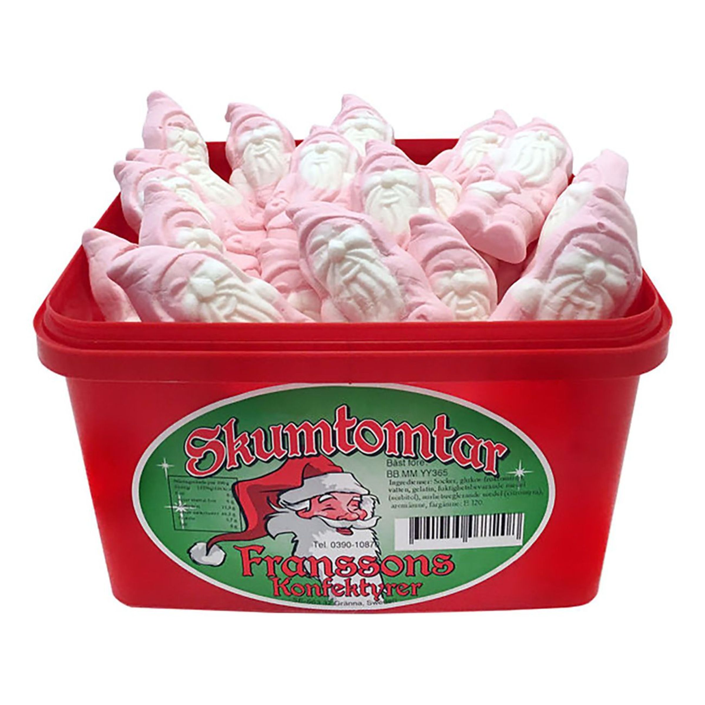 Franssons Jultomte Skum i Storpack - 1 kg | Hem - Godis & Läsk - Godis - Skumgodis | Maskeradspecialisten