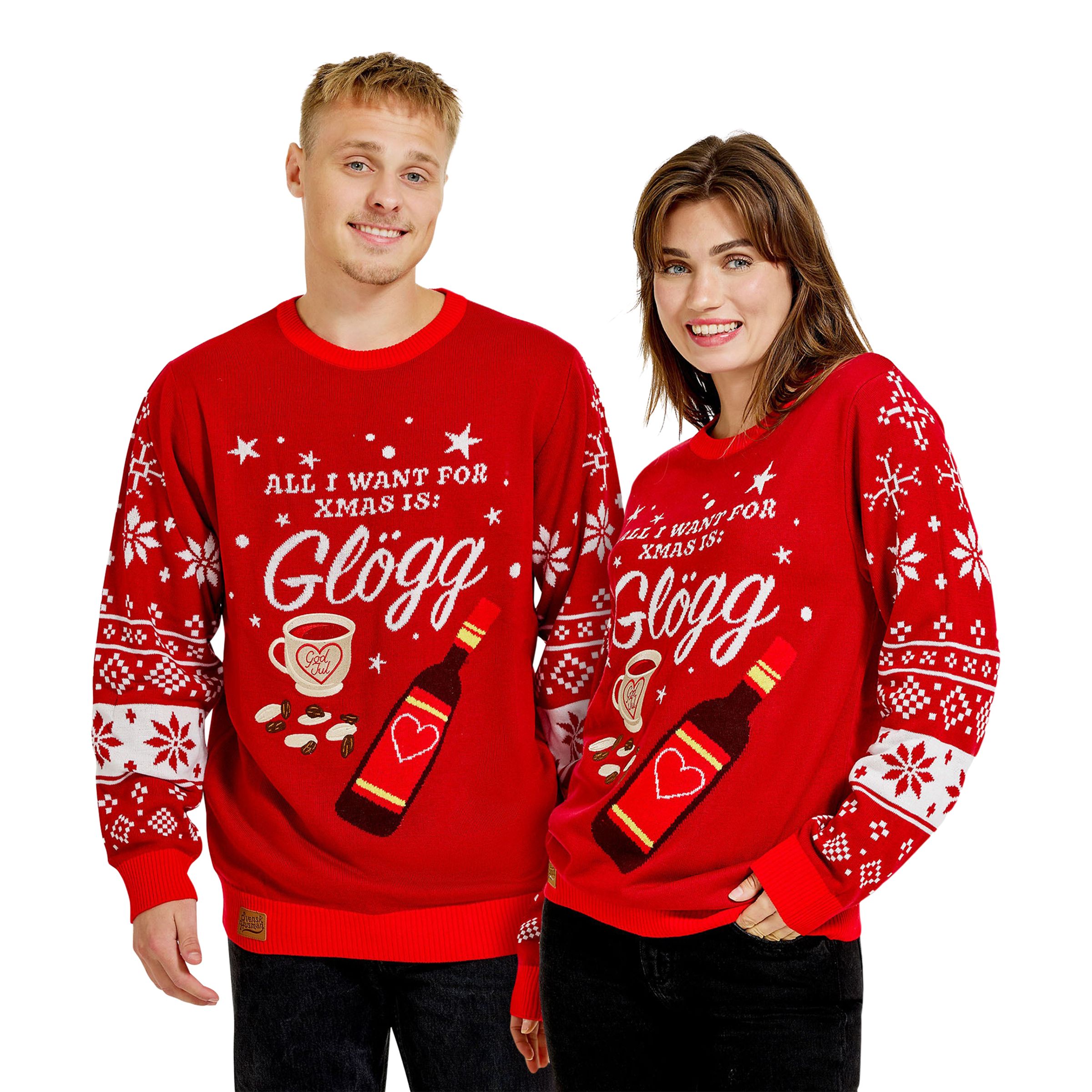 Jultröja Glögg - Large | Hem - Teman - Färger - Röd | Maskeradspecialisten