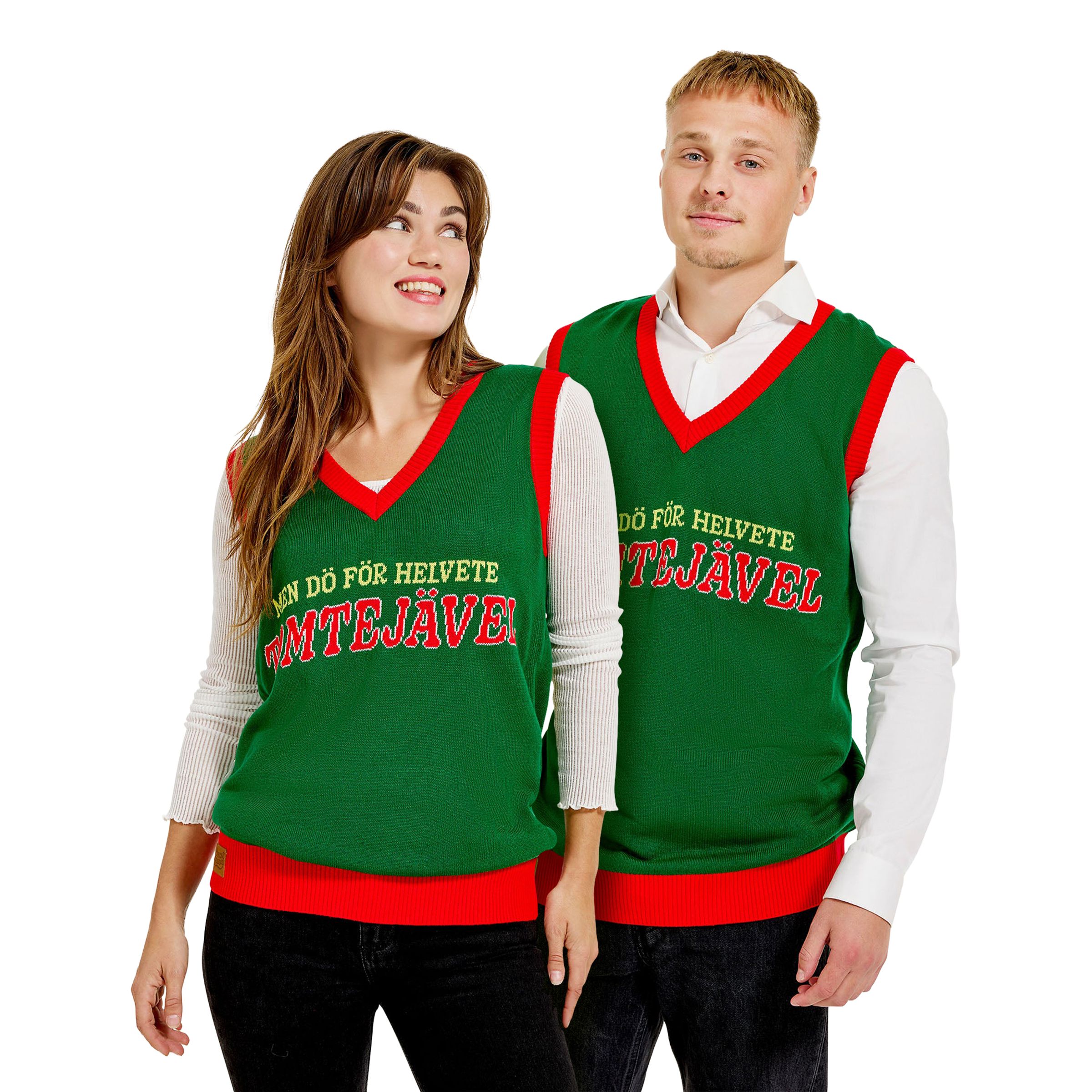 Julväst Tomtejävel - Small | Hem - Teman - Högtider - Jul - Julbord - Jultröjor | Maskeradspecialisten