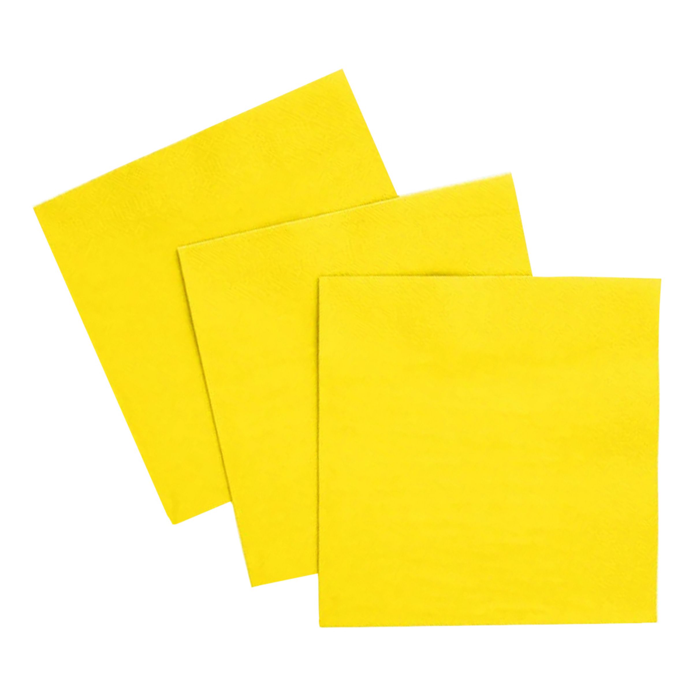 Kaffeservetter Gula - 20-pack | Hem - Teman - Färger - Gul | Maskeradspecialisten