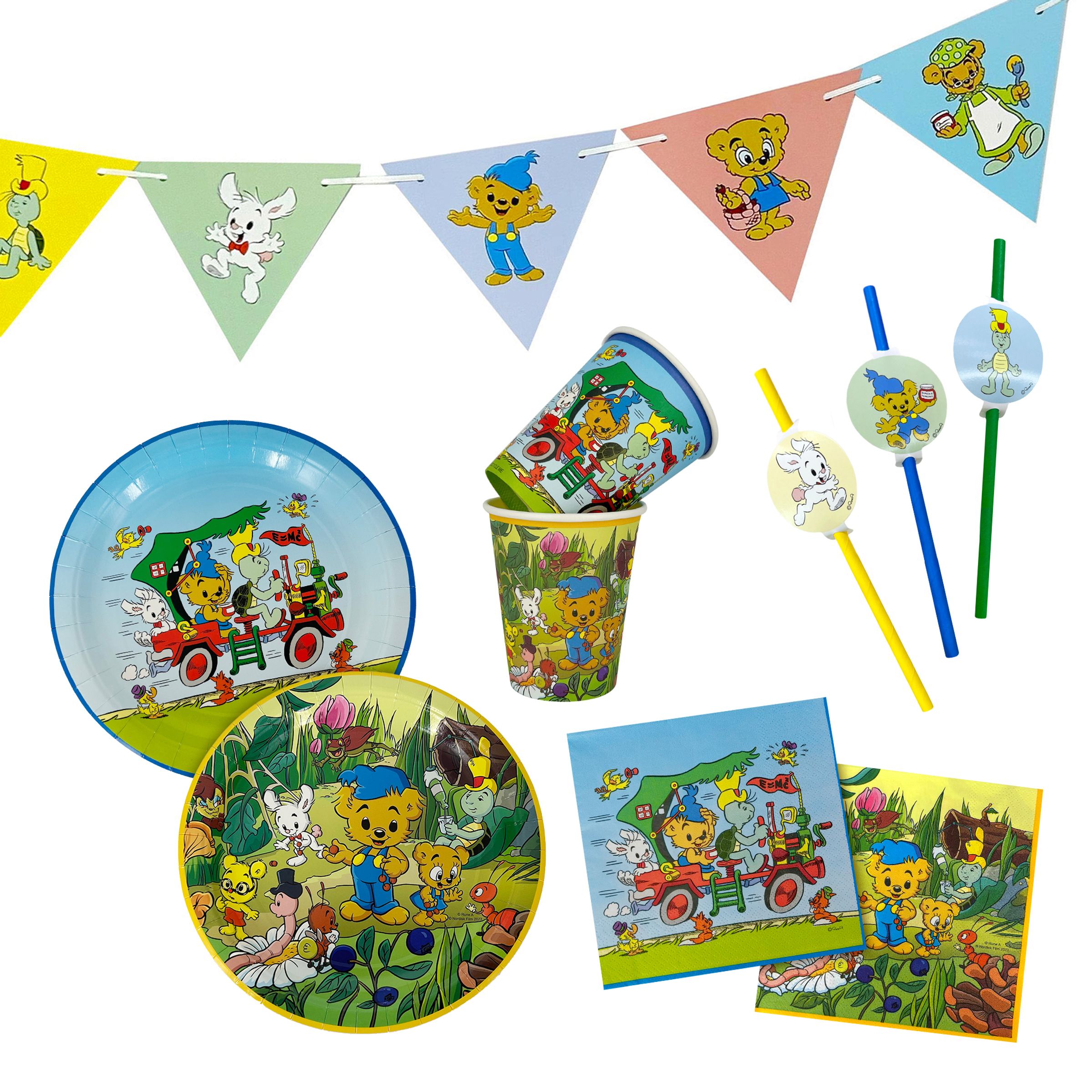 Kalaspaket Bamse - 6 personer | Hem - Teman - Barnkalas - Kalasteman - Bamse Kalas | Party Outlet
