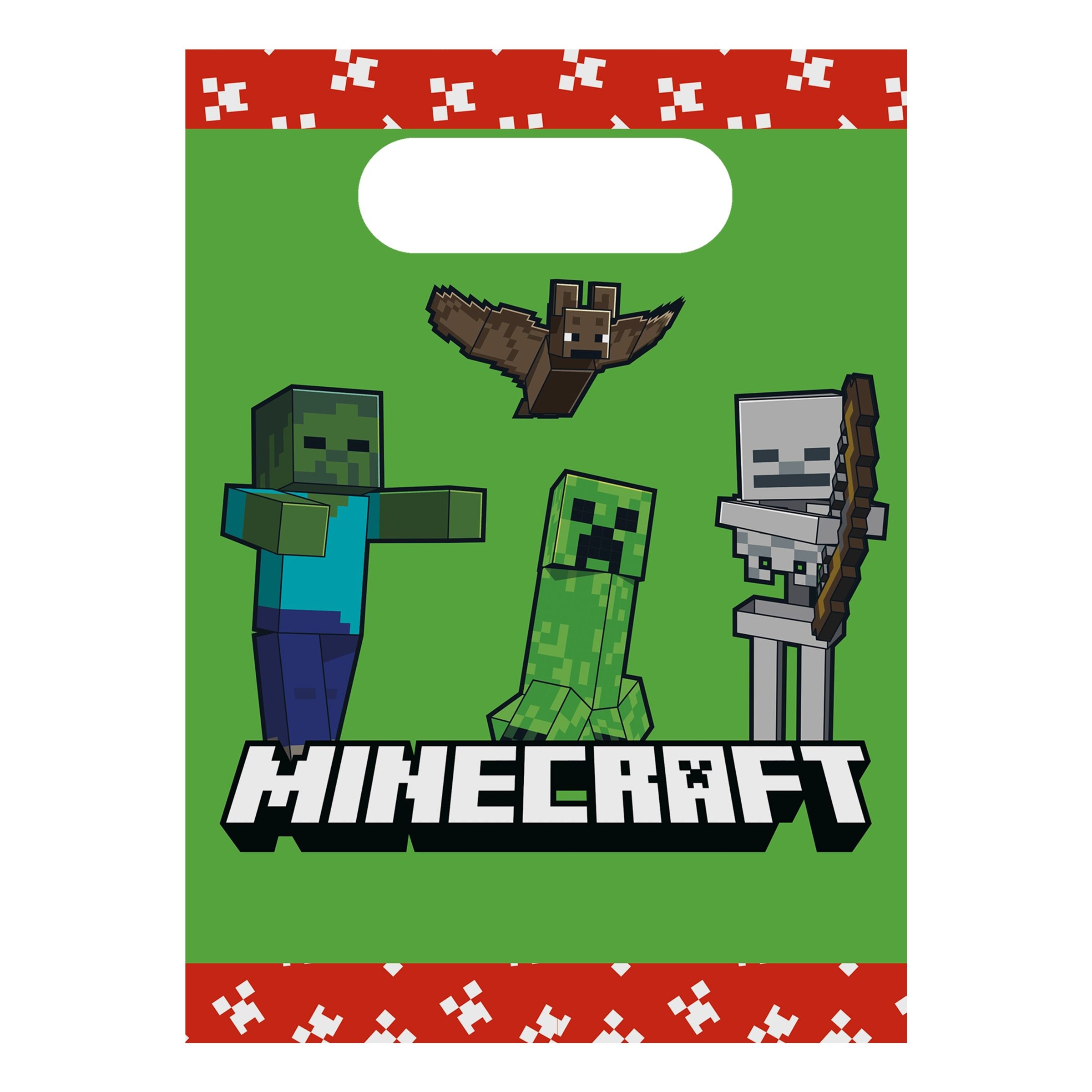 Minecraft slikposer i papir, 4 stk.