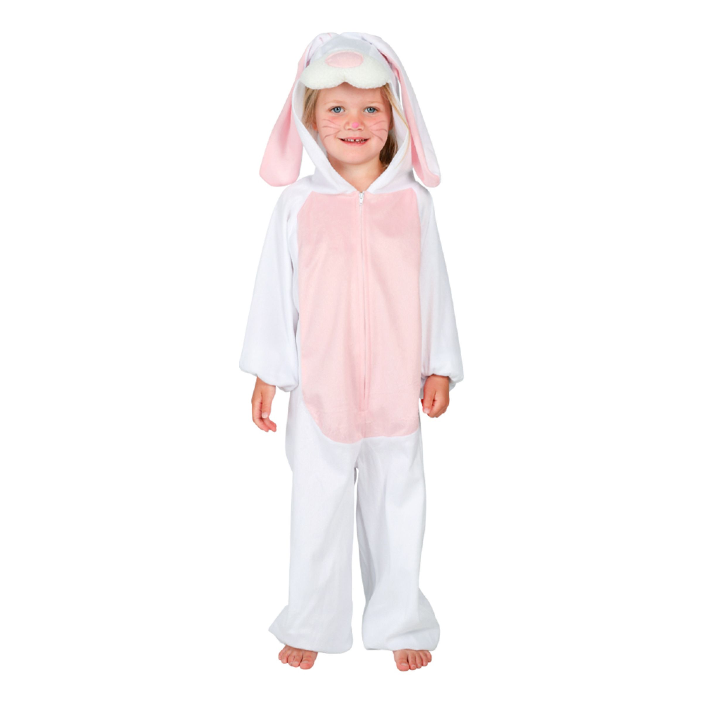 Kanin Jumpsuit Barn Maskeraddräkt - X-Small | Hem - Maskerad - Maskeraddräkter - Barndräkter | Pryloteket