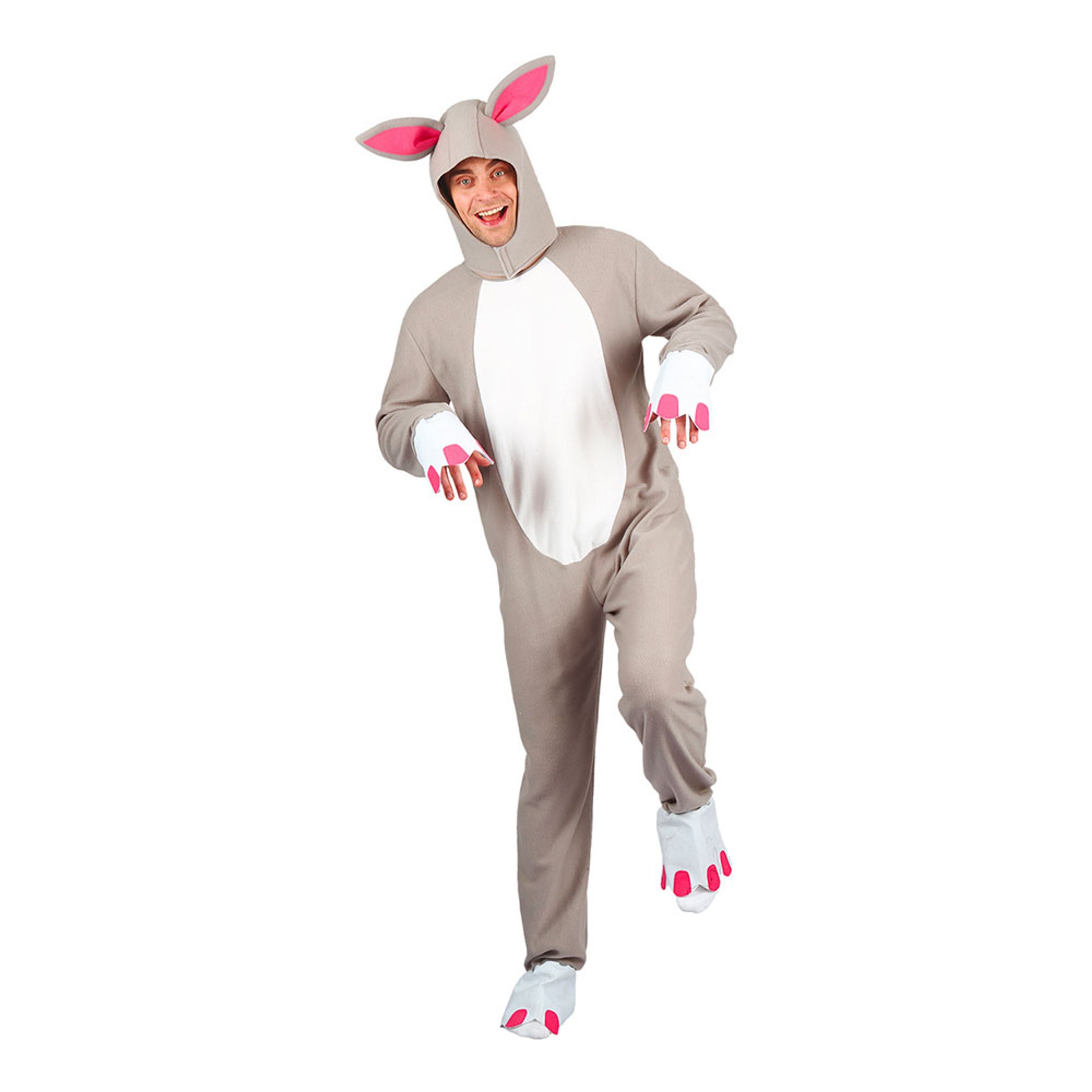 Kanin Grå Maskeraddräkt - One size