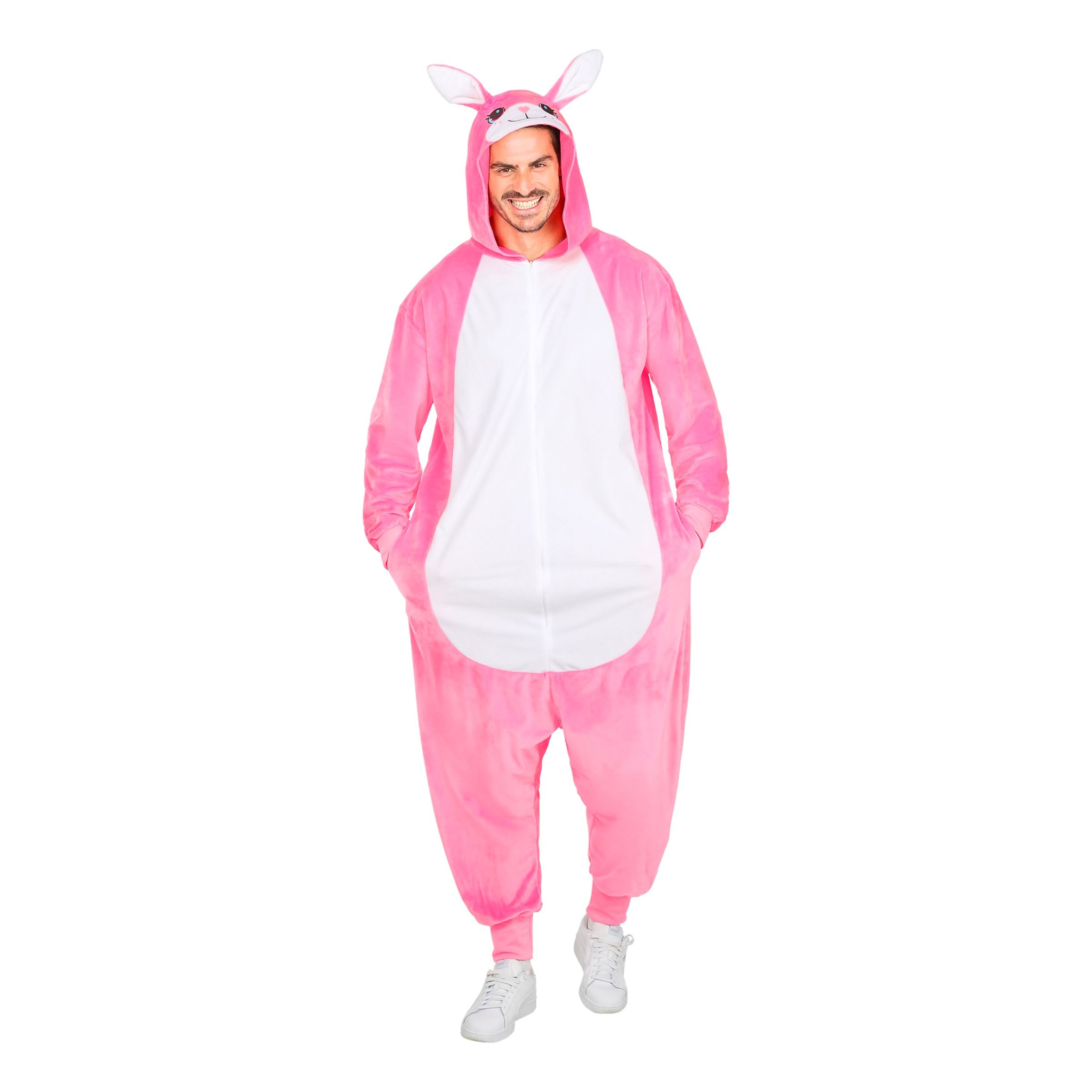 Kanin Lyserød Onesie Kostume - Small/Medium