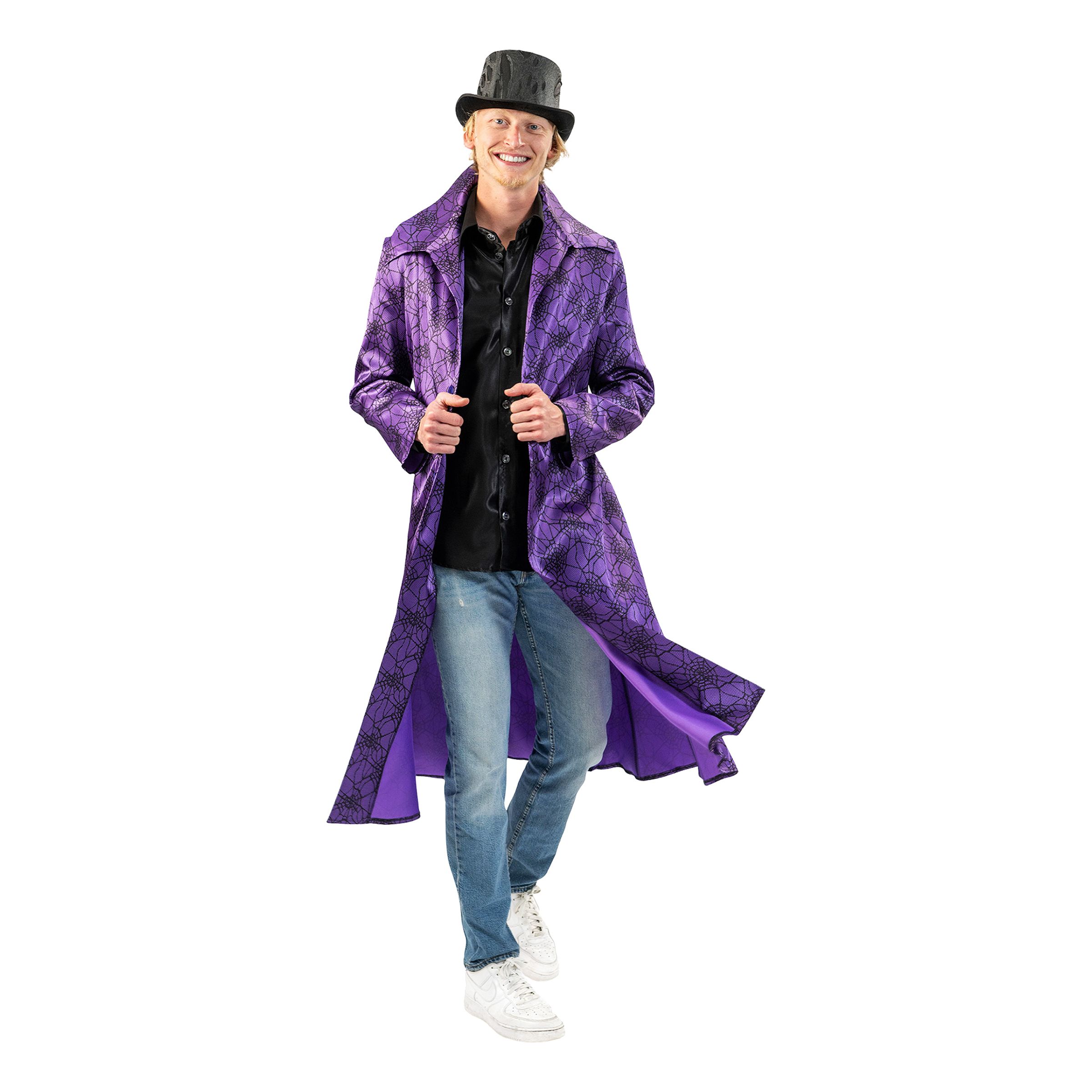 Kappa Lila med Spindelnät - Medium | Hem - Roliga Prylar - Kläder - Jackor | Pryloteket