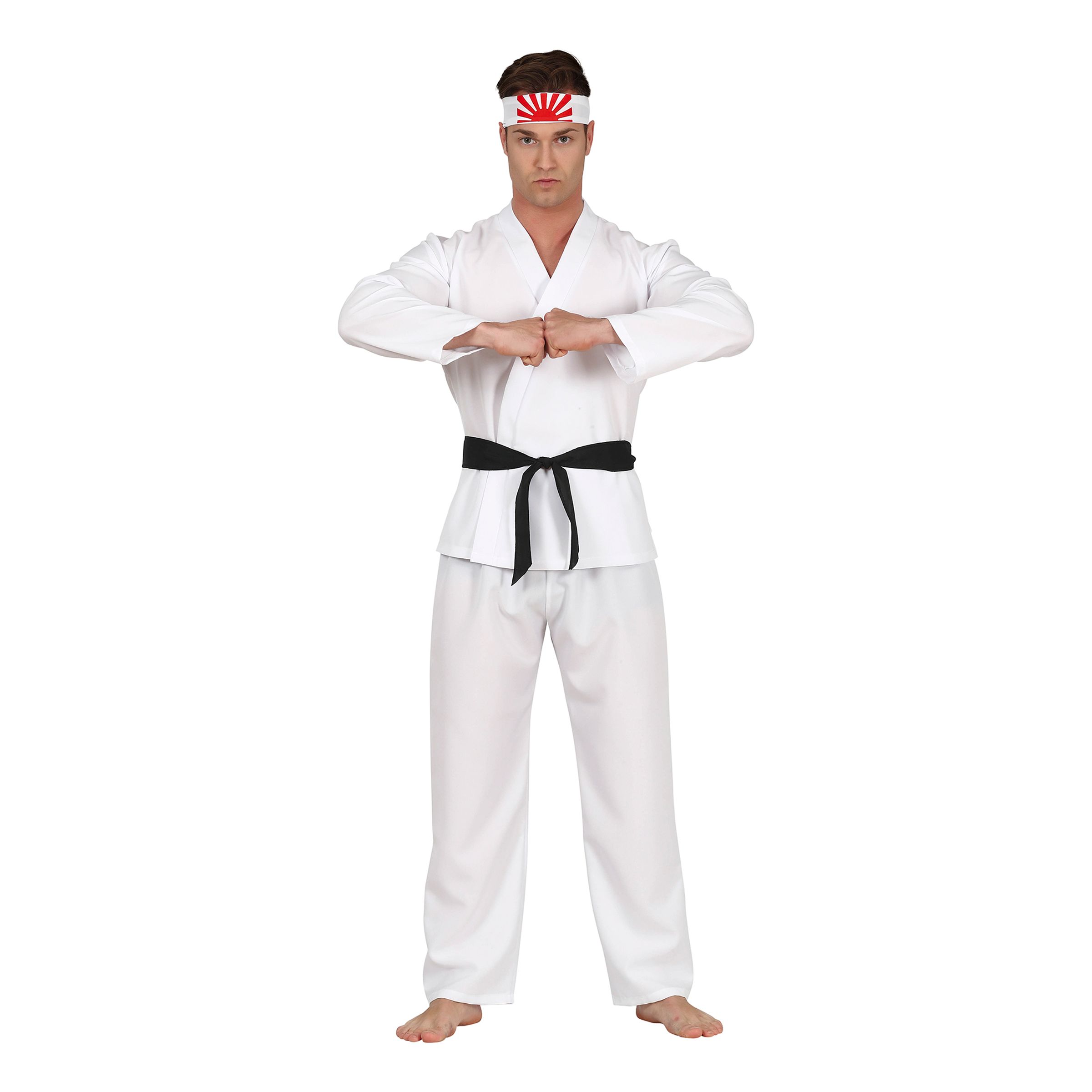Karate Vit Maskeraddräkt - Large