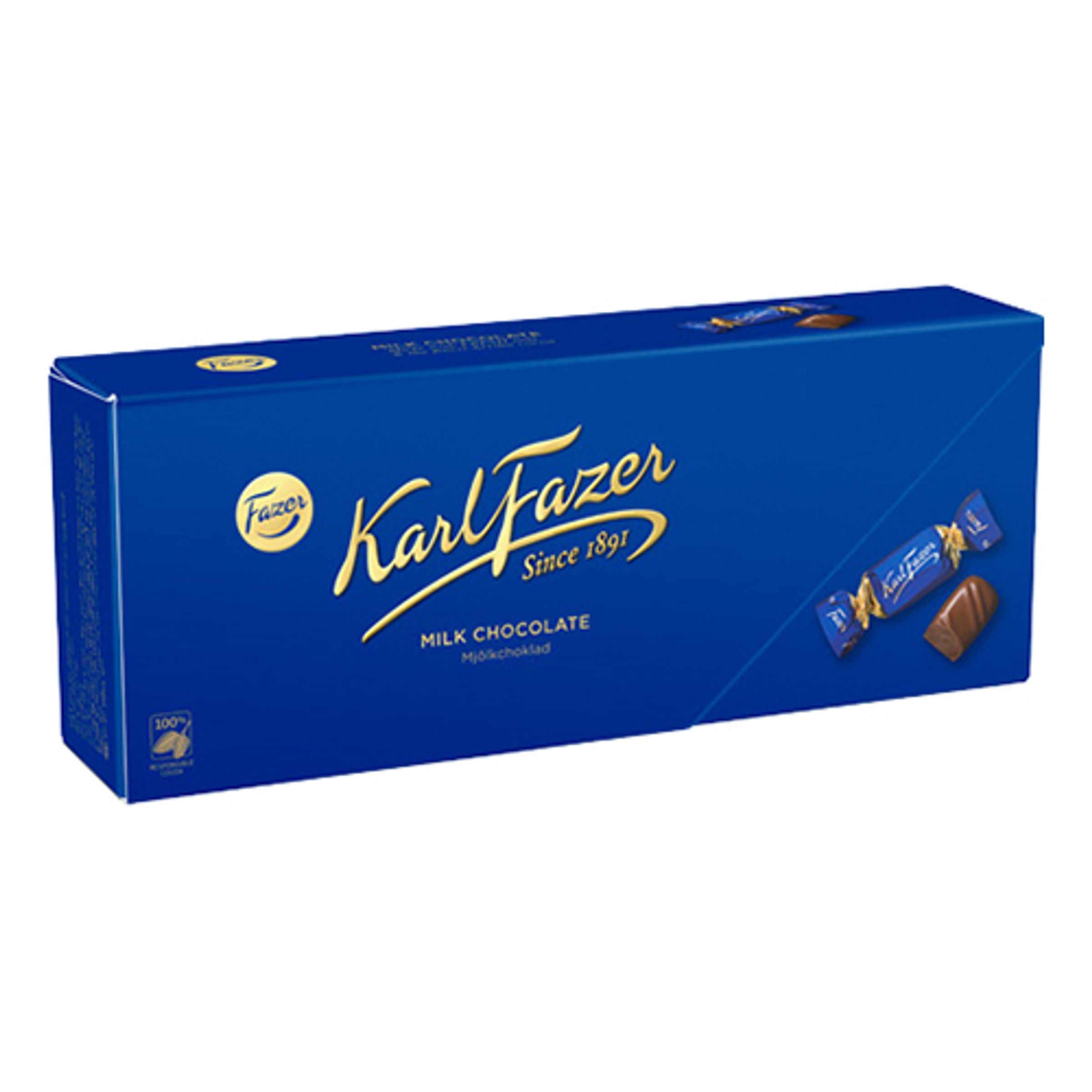 Karl Fazer Mjölkchoklad Presentask - 228 g | Hem - Godis & Läsk - Godis - Choklad | Maskeradspecialisten