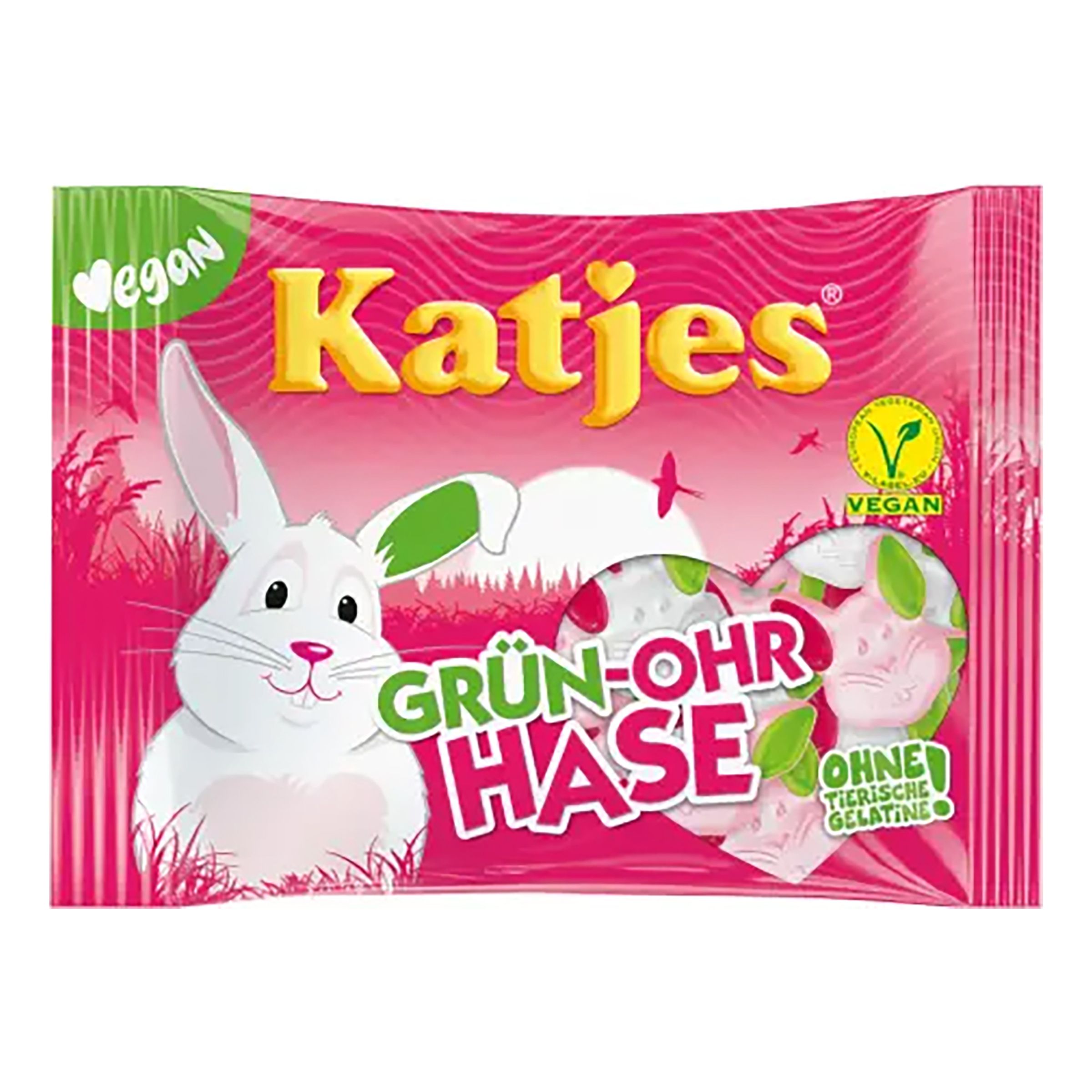 Katjes Grønørede Skumharer - 210 g