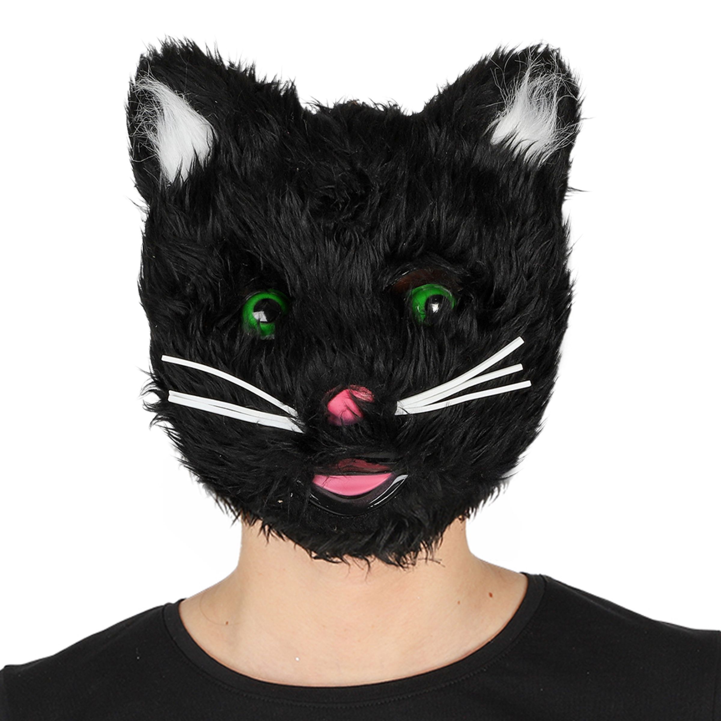Katt Mask Svart - One size