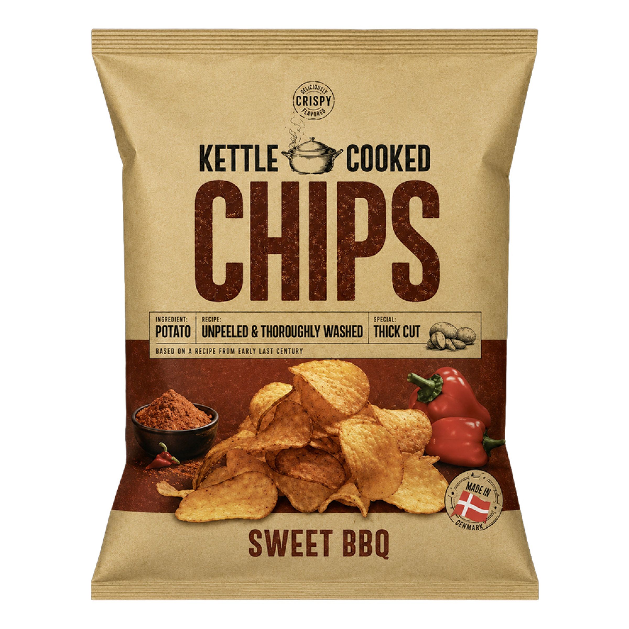 Kettle Cooked Sweet BBQ Chips - 150 g