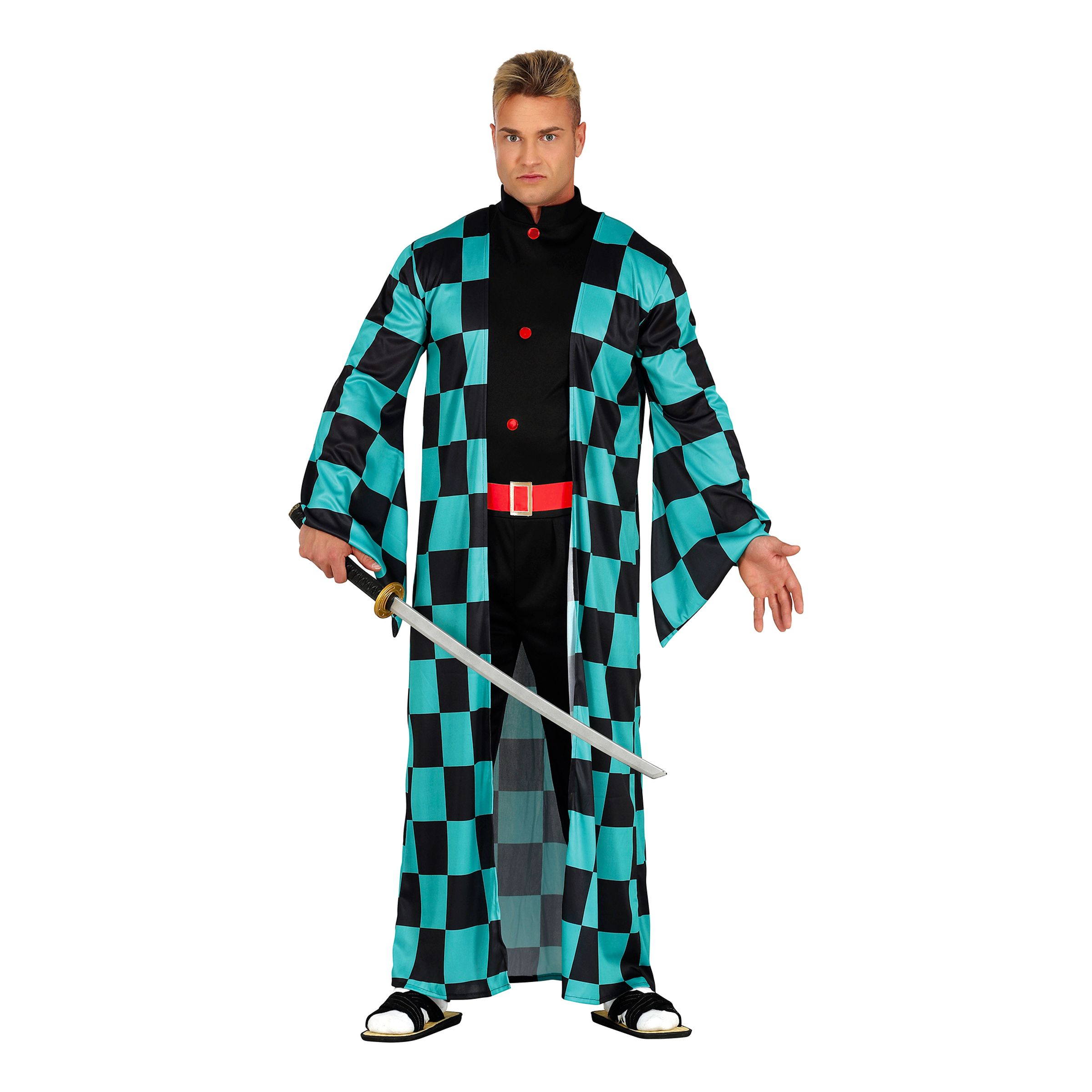 Kimono Fäktare Maskeraddräkt - Large