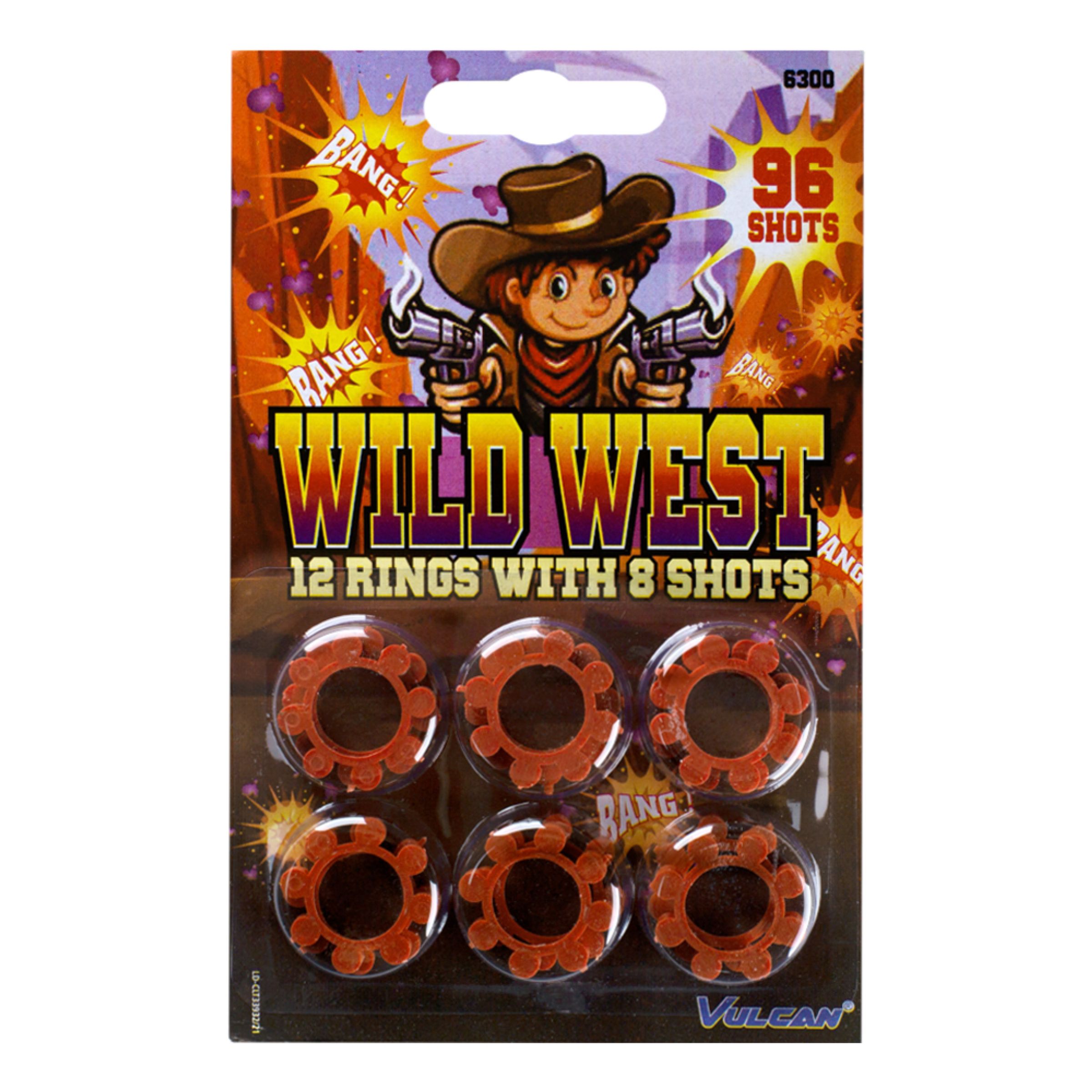 Knaldhætter Wild West 8-skuds - 12-pak