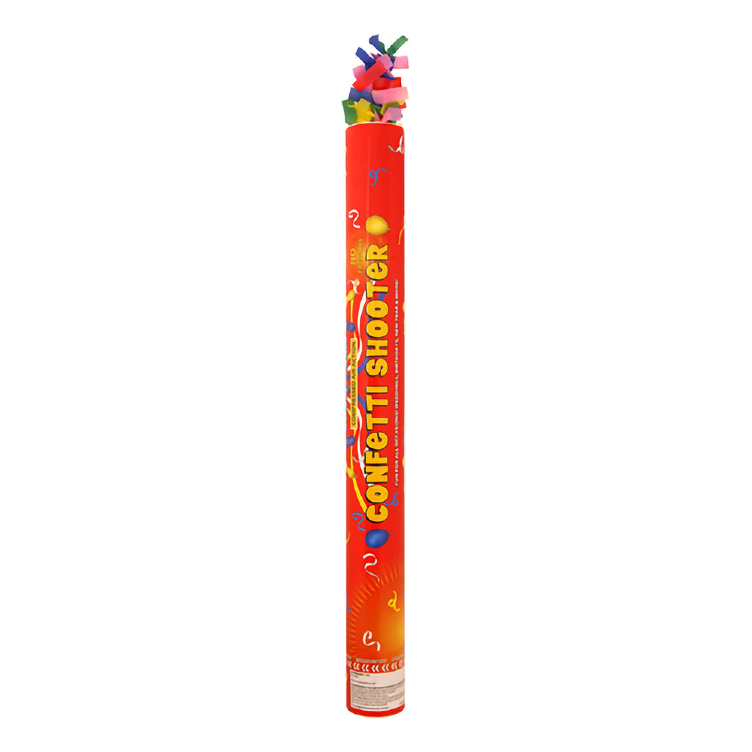 Konfetti Shooter - 50 cm | Hem - Teman - Färger - Flerfärgad | Pryloteket