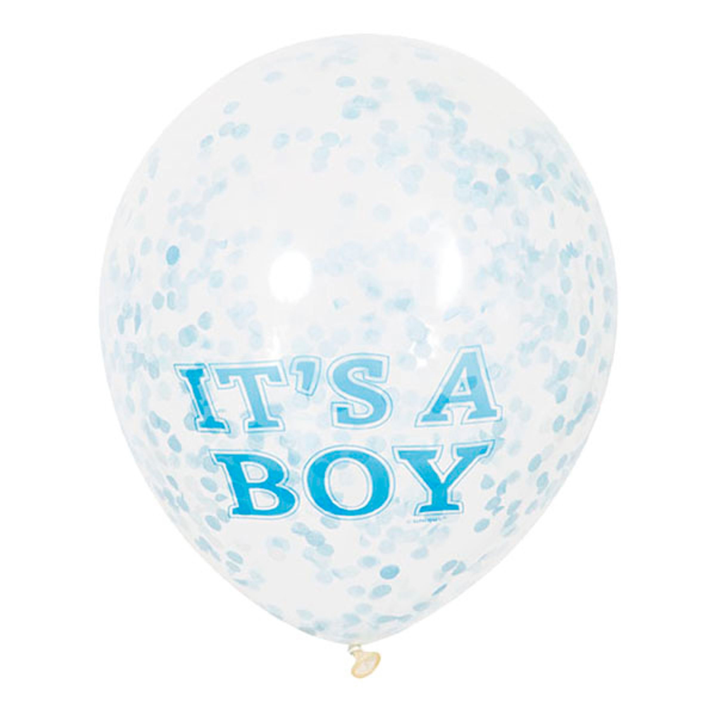 It´s a Boy konfetti balloner 6 stk.