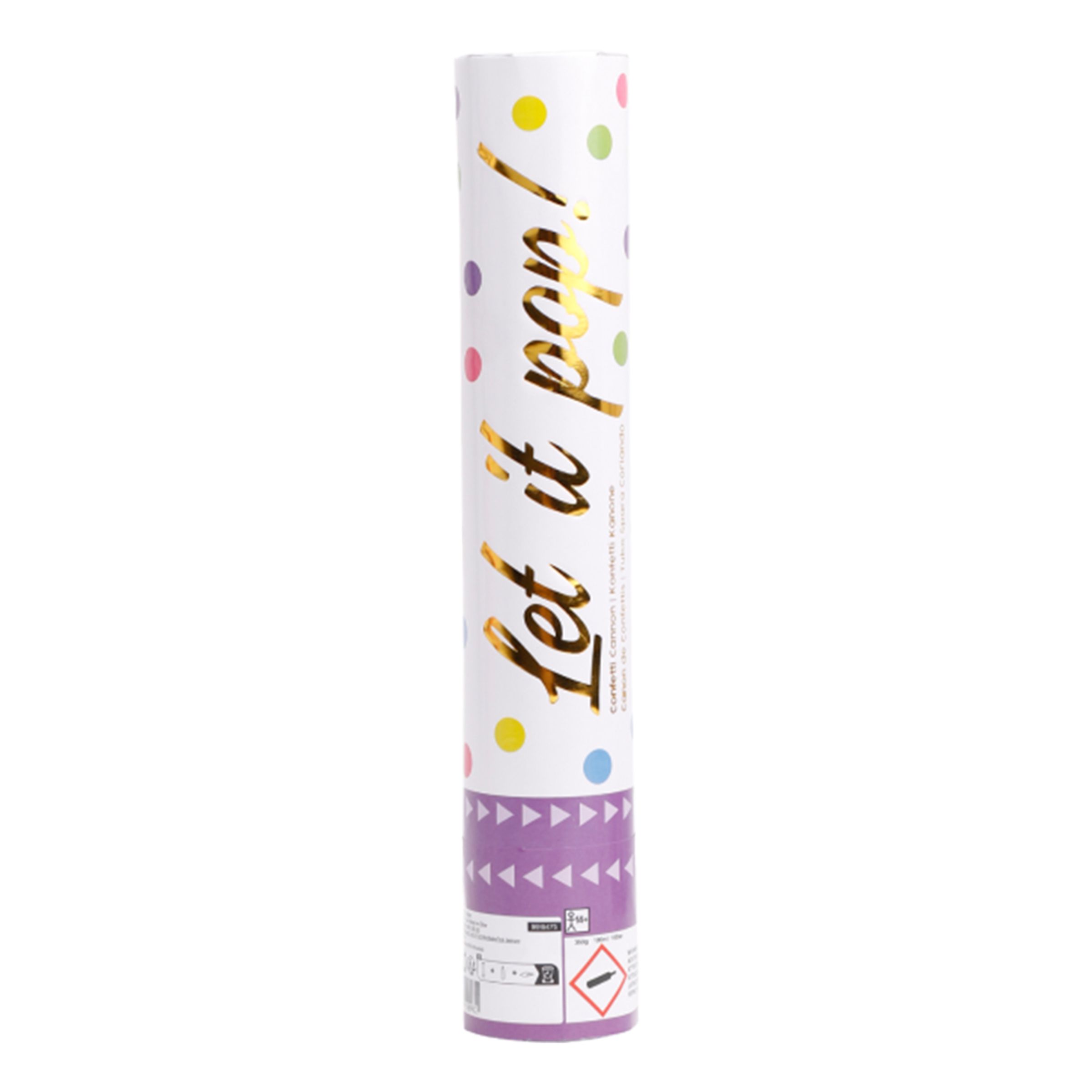 Konfettikanon Flerfarvet - 28 cm