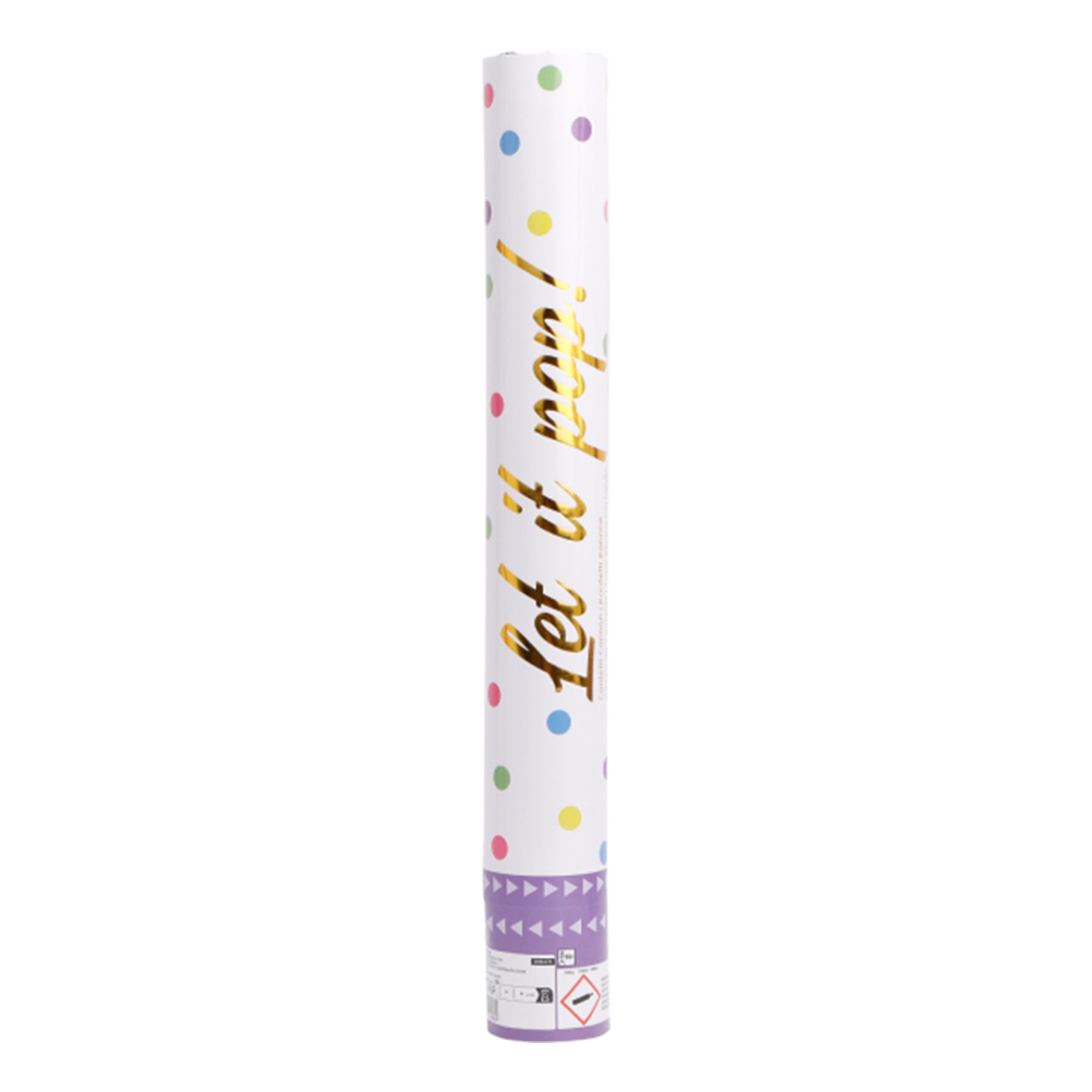 Konfettikanon Flerfarvet - 40 cm