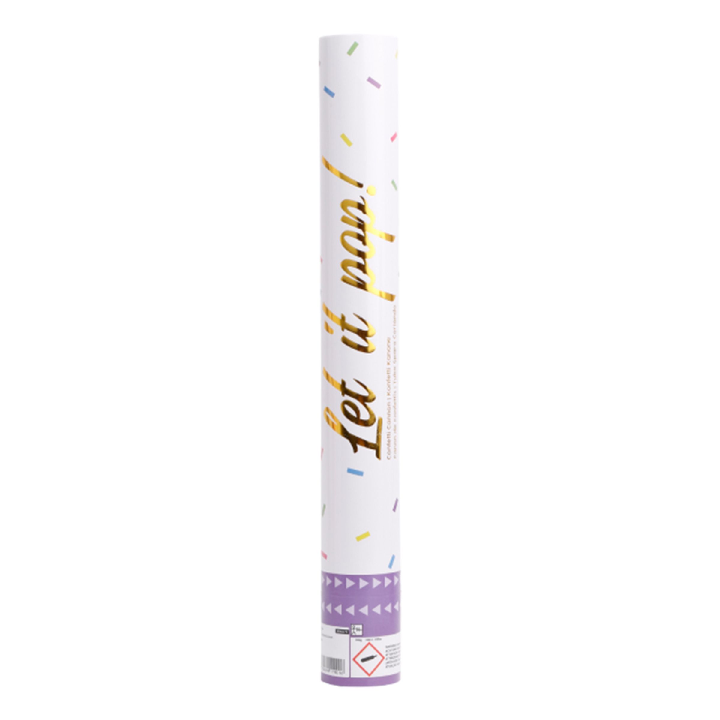 Konfettikanon Flerfärgad - 40 cm | Hem - Teman - Högtider - Student | Pryloteket