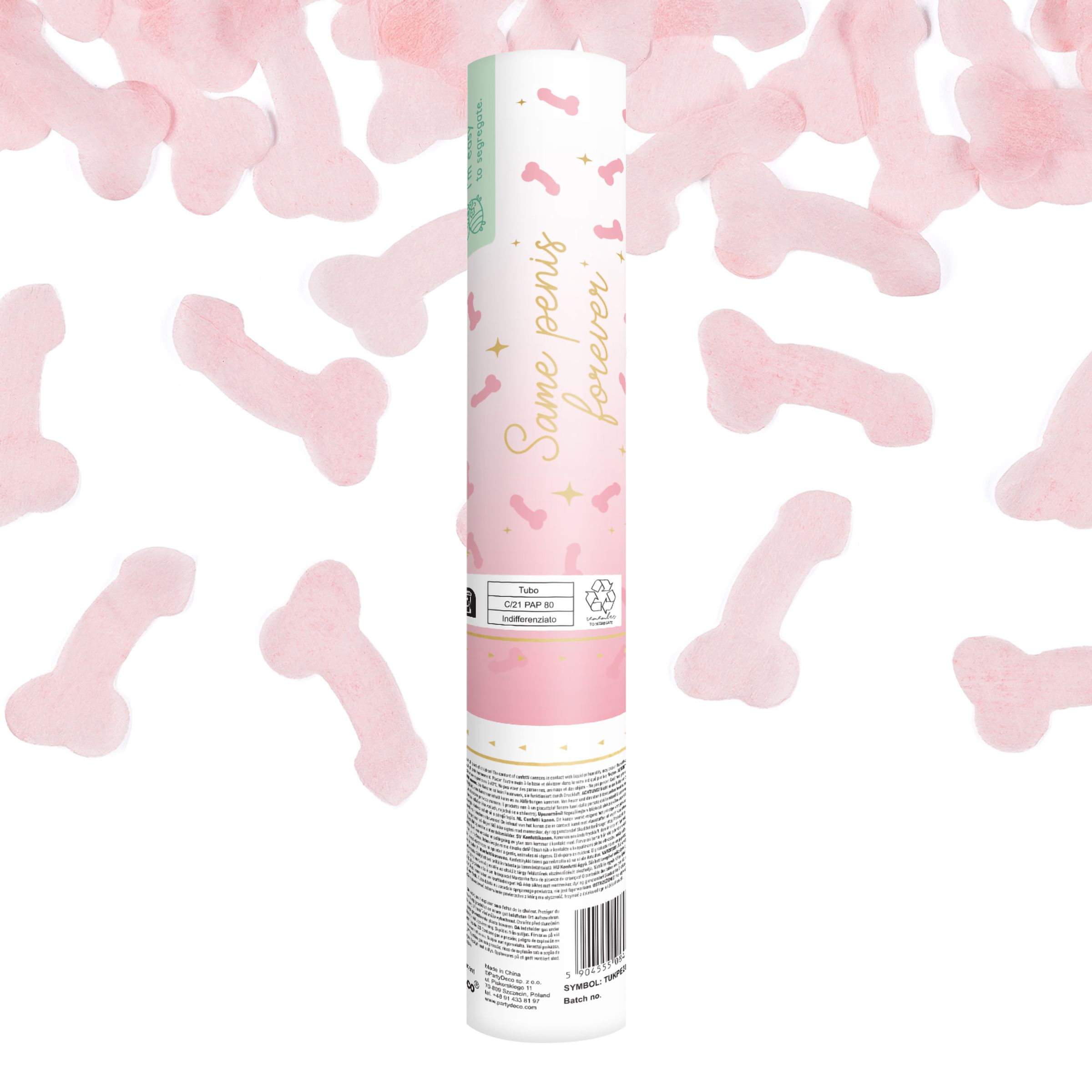 Konfettikanon Penis Rosa | Hem - Teman - Evenemang - Möhippa | Maskeradspecialisten