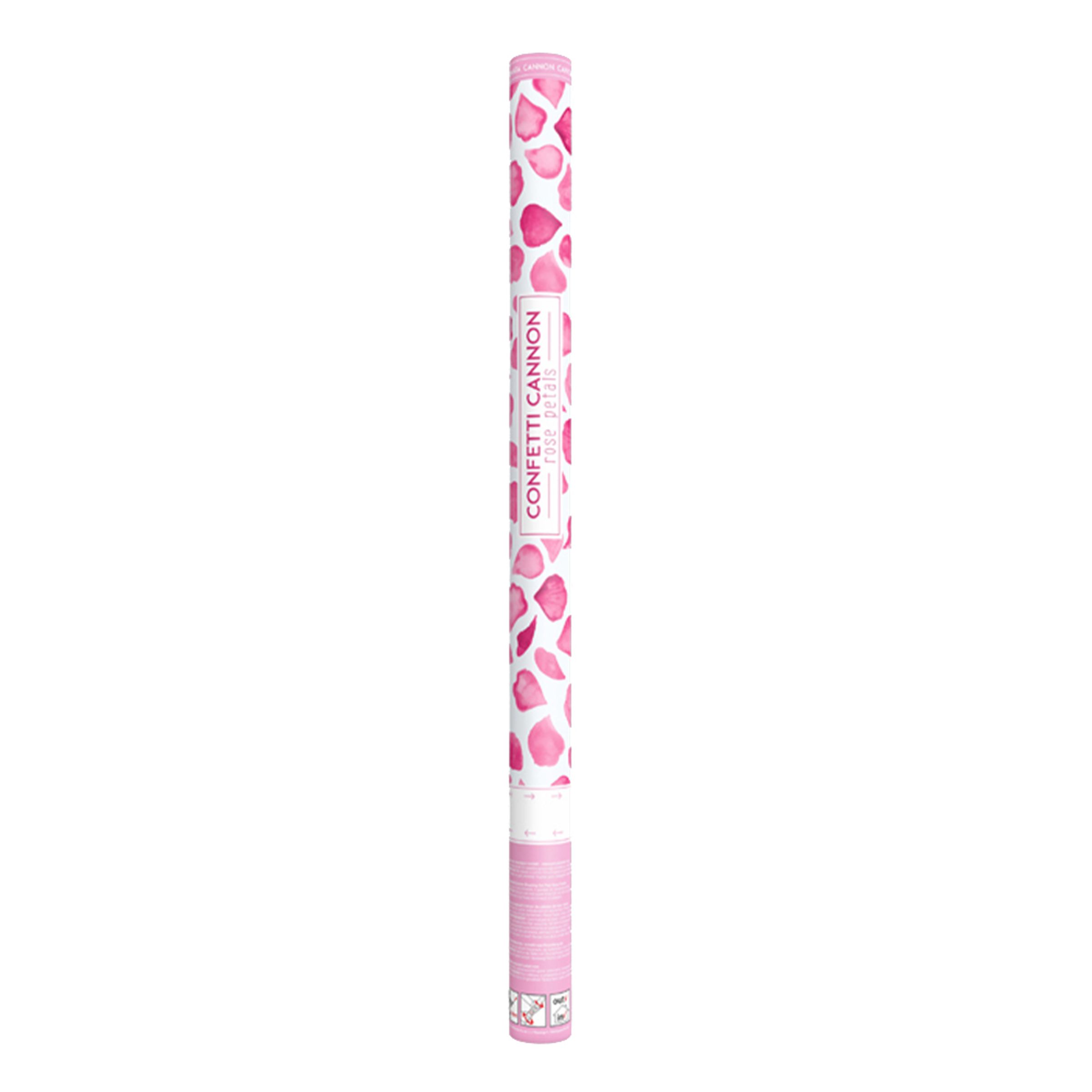 Konfettikanon Rosenblad Rosa - 80 cm | Hem - Teman - Färger - Rosa | Pryloteket