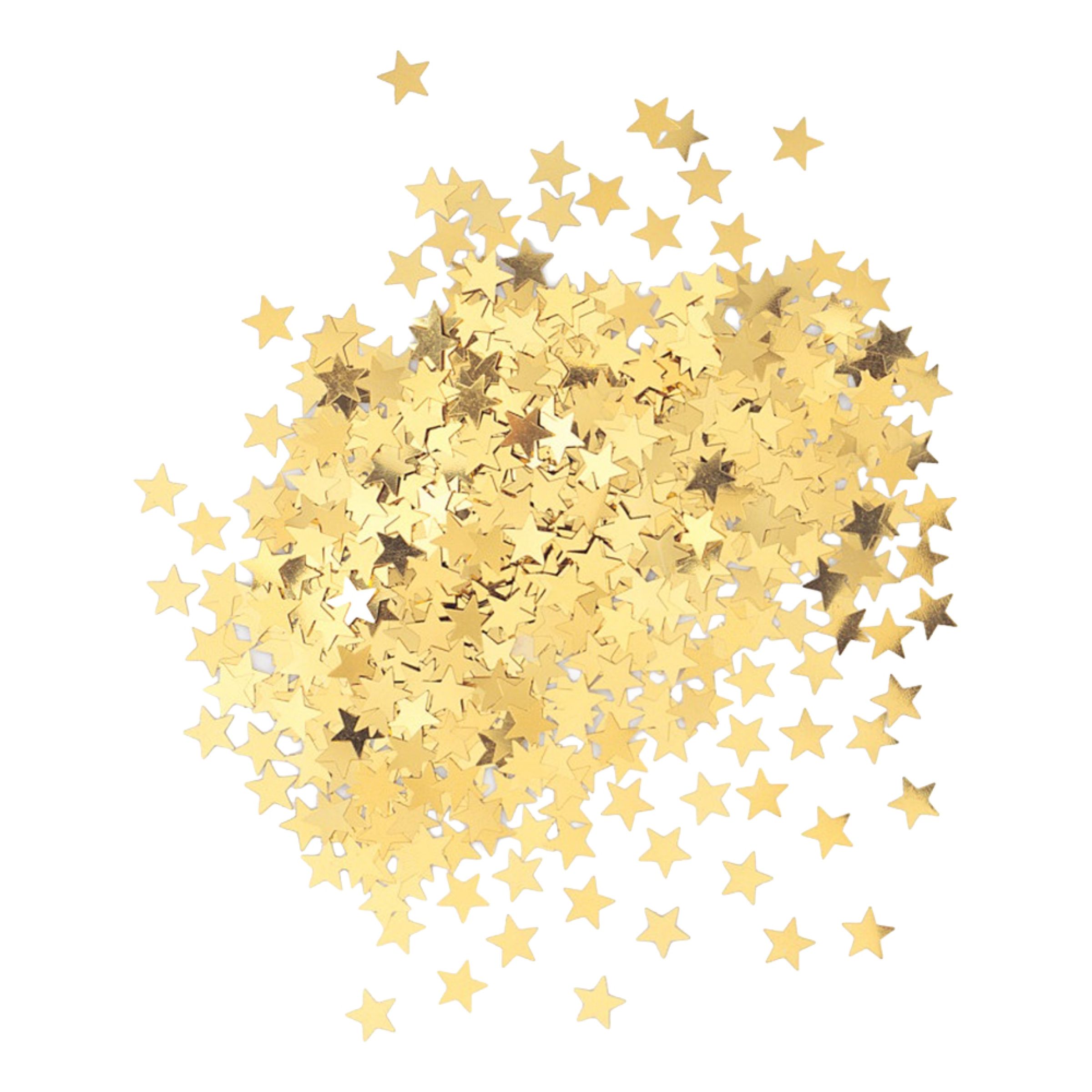 Konfettistjerner Guld