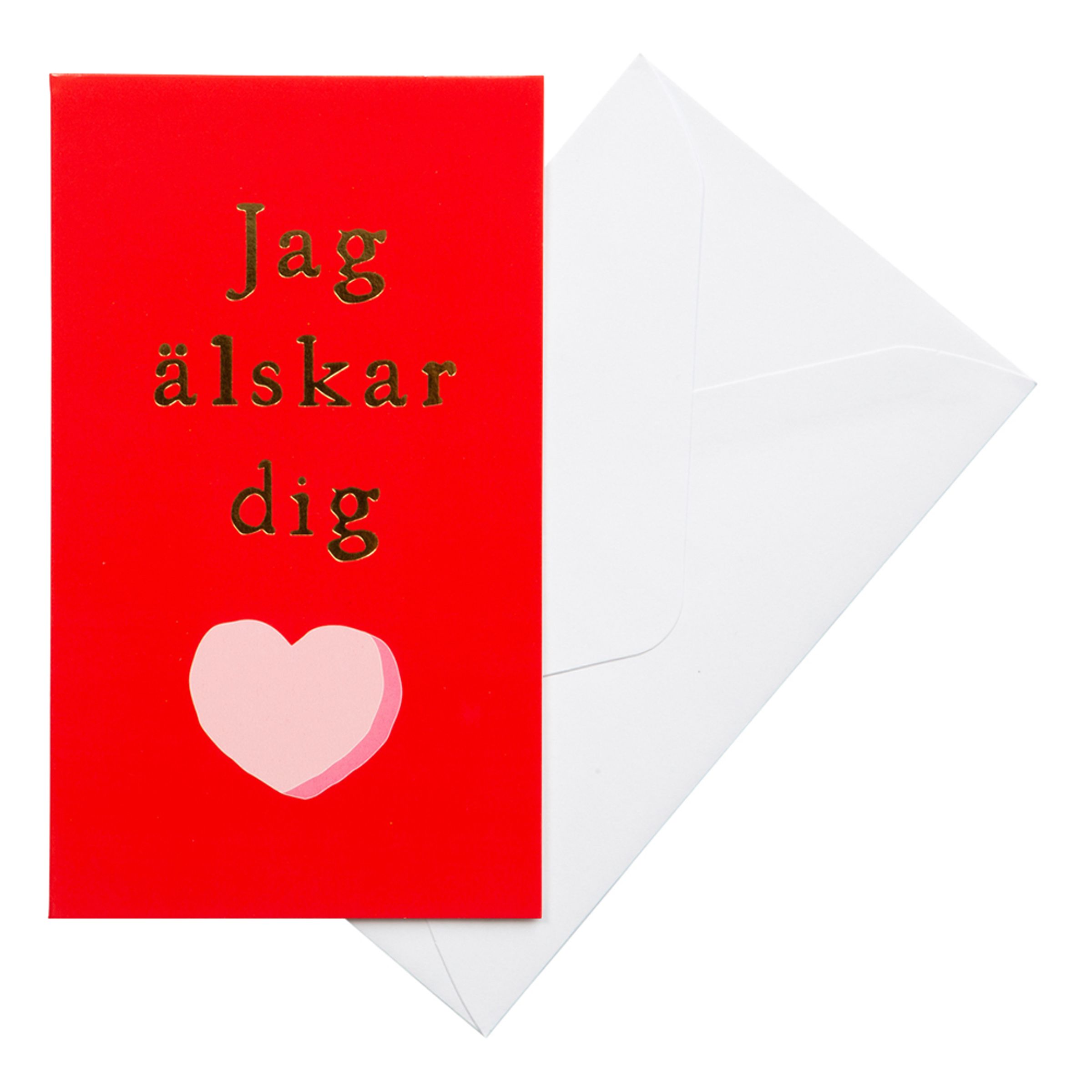 Kort med Kuvert Jag Älskar Dig - Stor | Hem - Festartiklar - Hälsningskort - Grattiskort & Födelsedagskort | Pryloteket