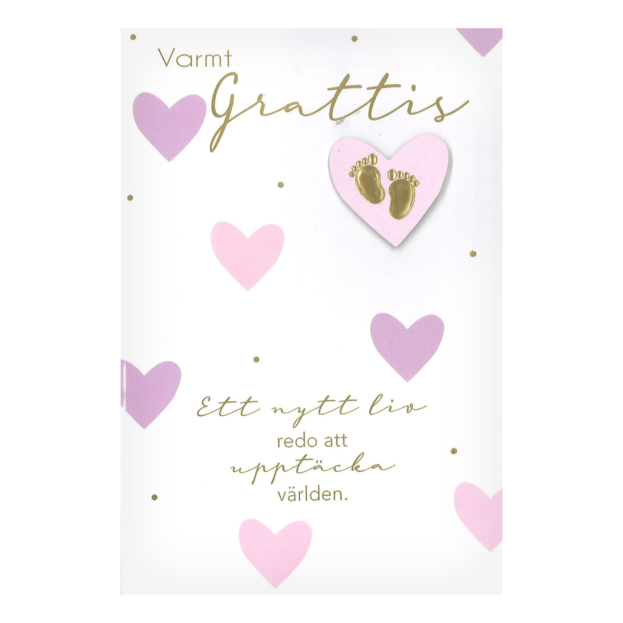 Kort Nyfödd Fötter Rosa | Hem - Teman - Högtider - Baby Shower | Party Outlet