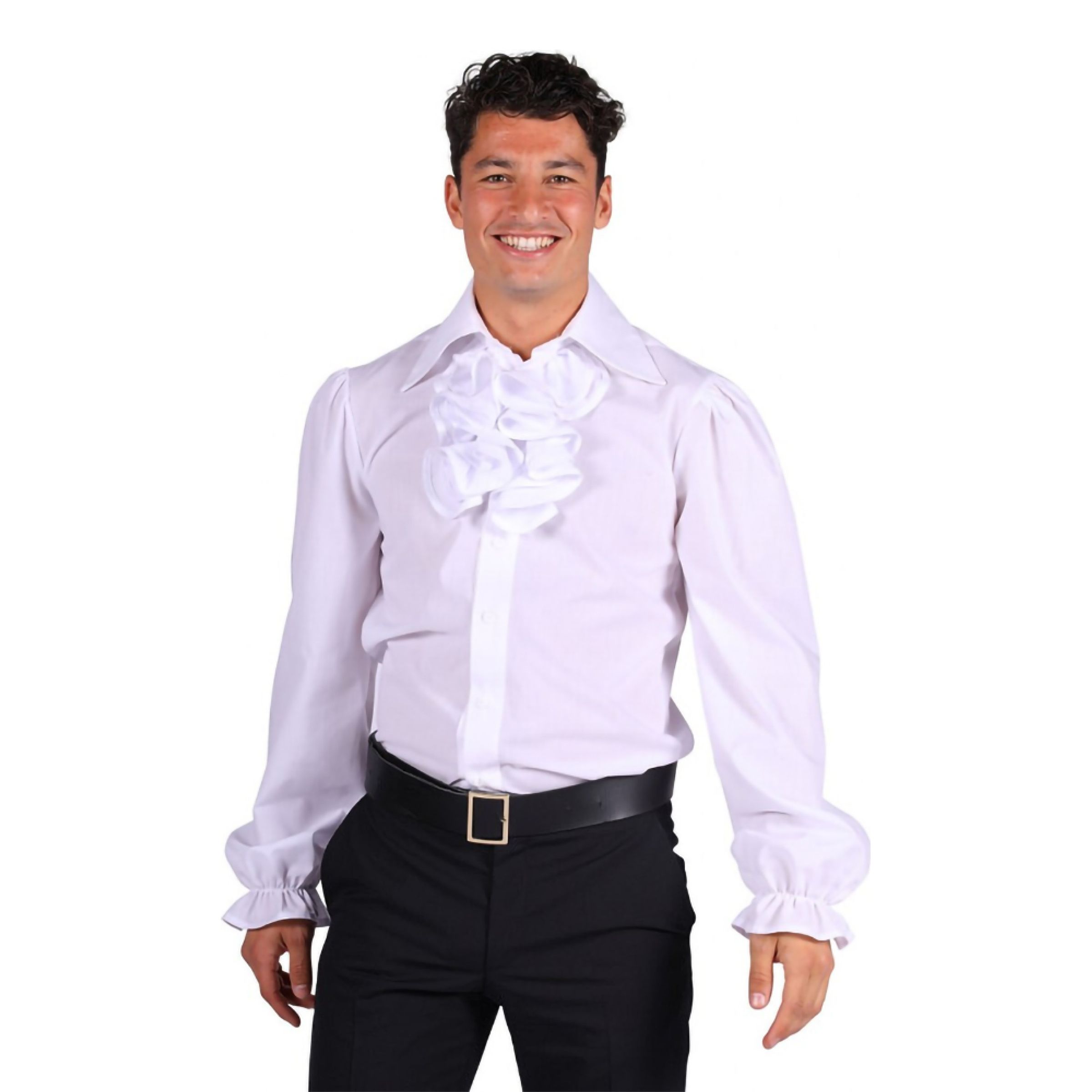 Flæseskjorte Hvid Herre Deluxe - XX-Large