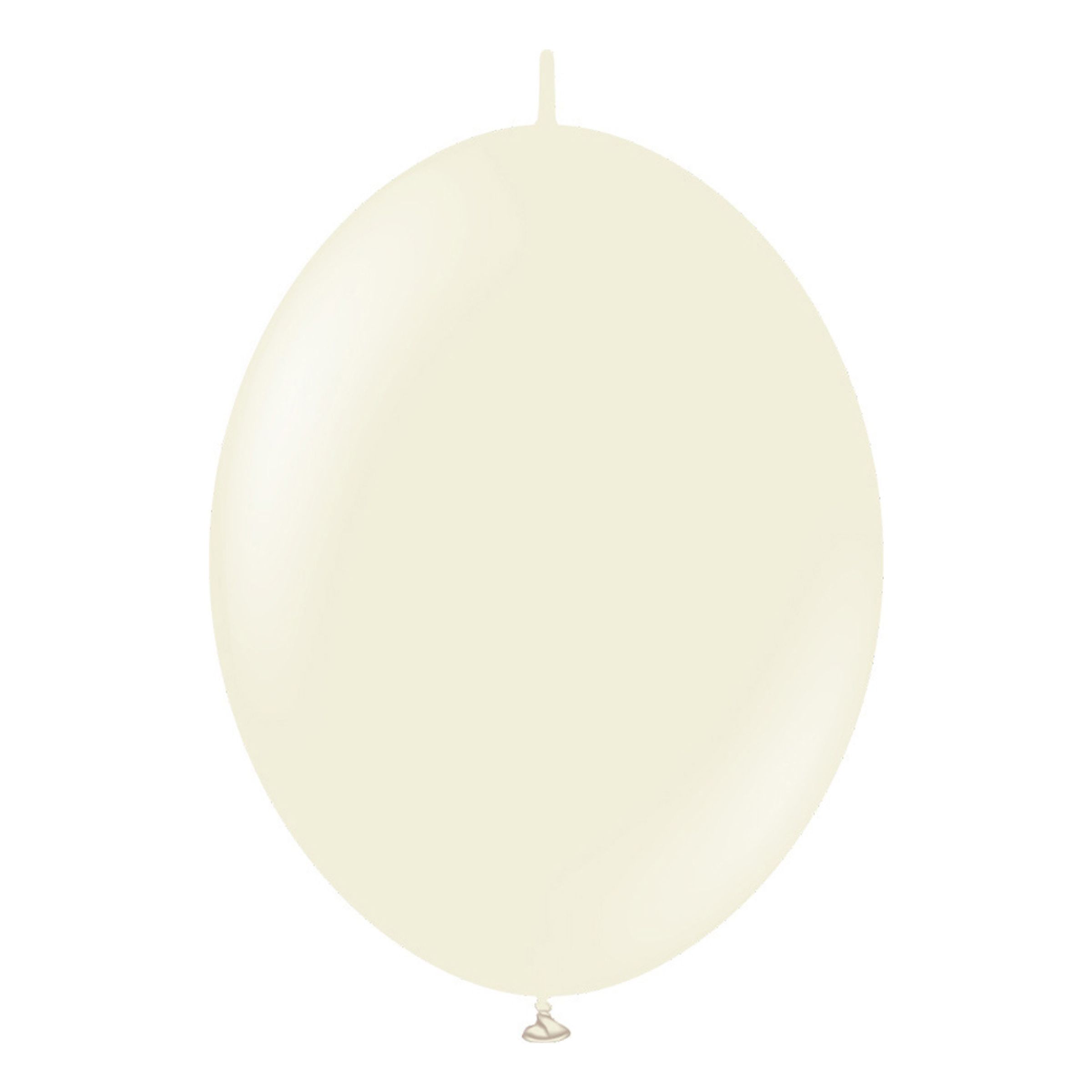 Lenkeballonger K-Link White Sand - 50-pakning