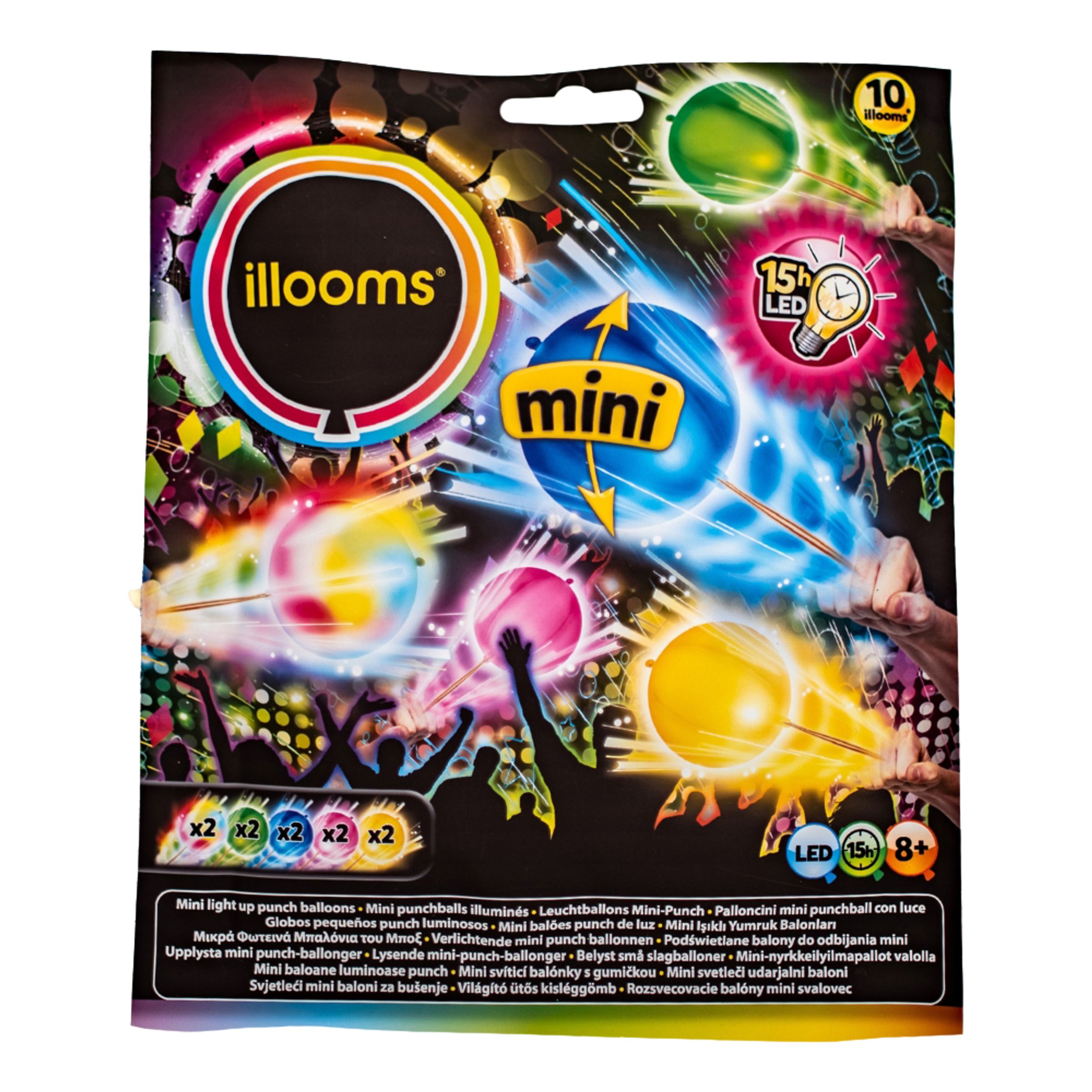 LED-Balloner Mini Punch - 10-pak