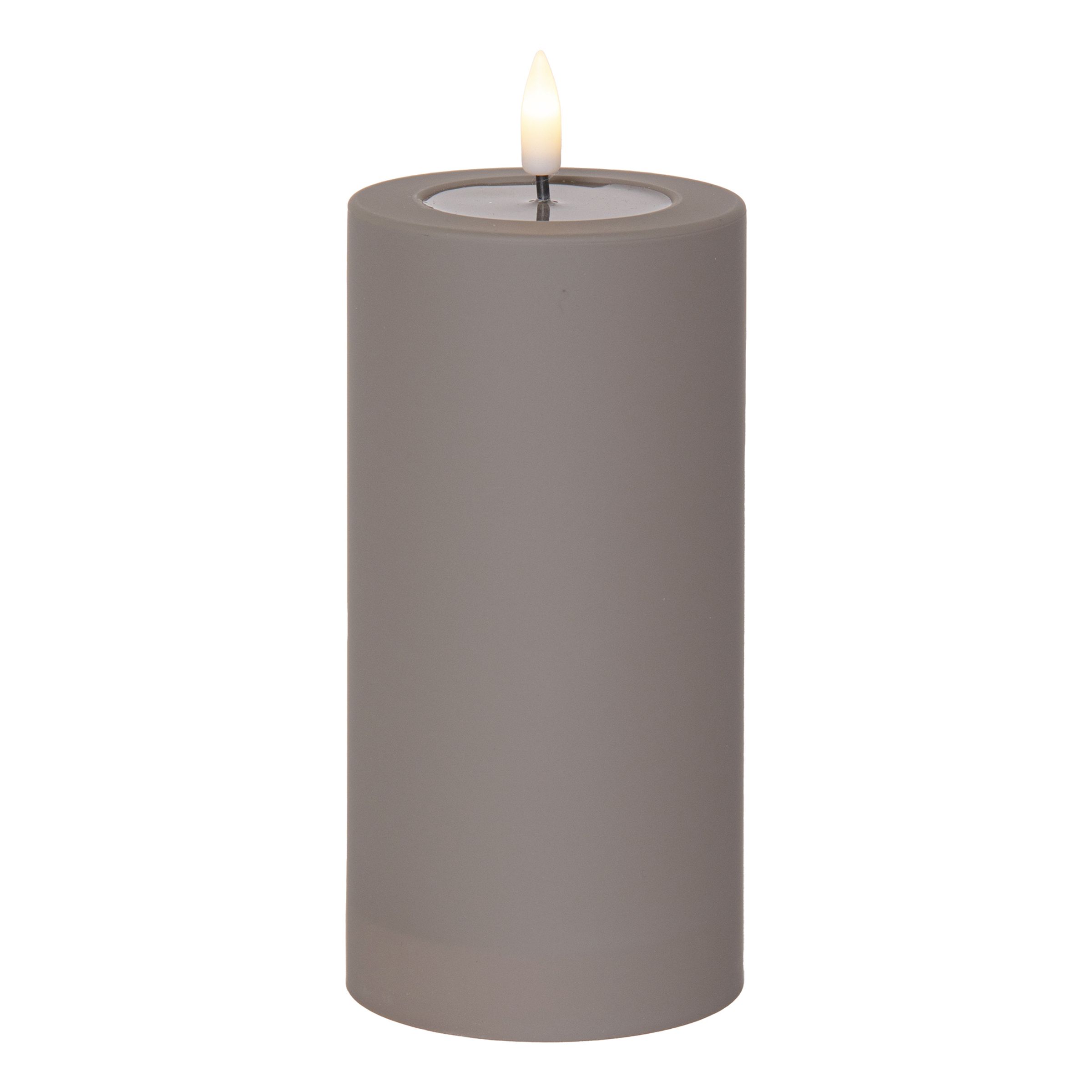 LED Bloklys Soft Brun - Stor