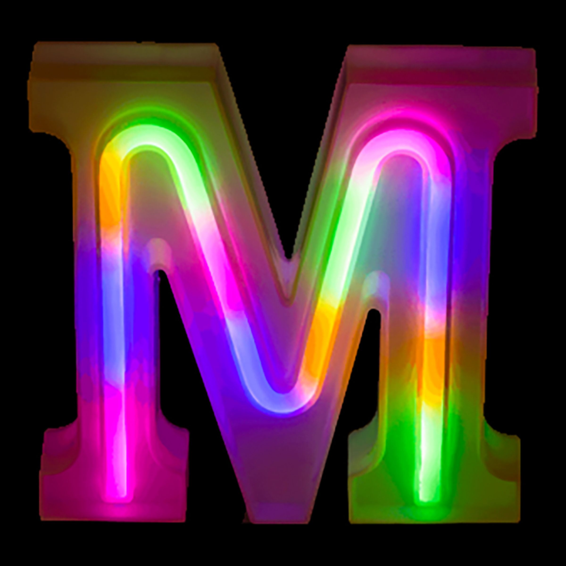 LED Bokstav Neon - Bokstav M | Hem - Teman - Presenter - Barnpresenter | Pryloteket
