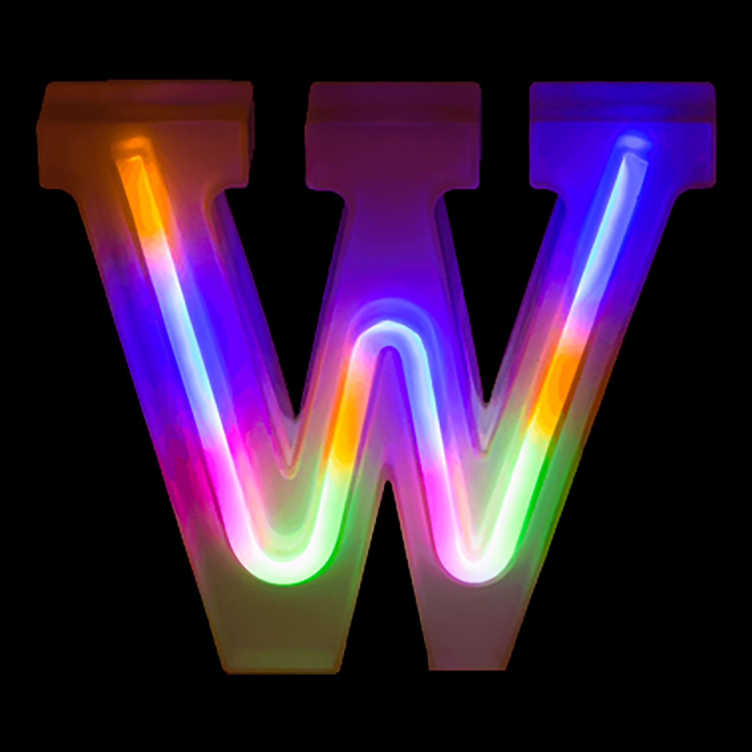 LED Bokstav Neon - Bokstav W | Hem - Teman - Presenter - Barnpresenter | Pryloteket