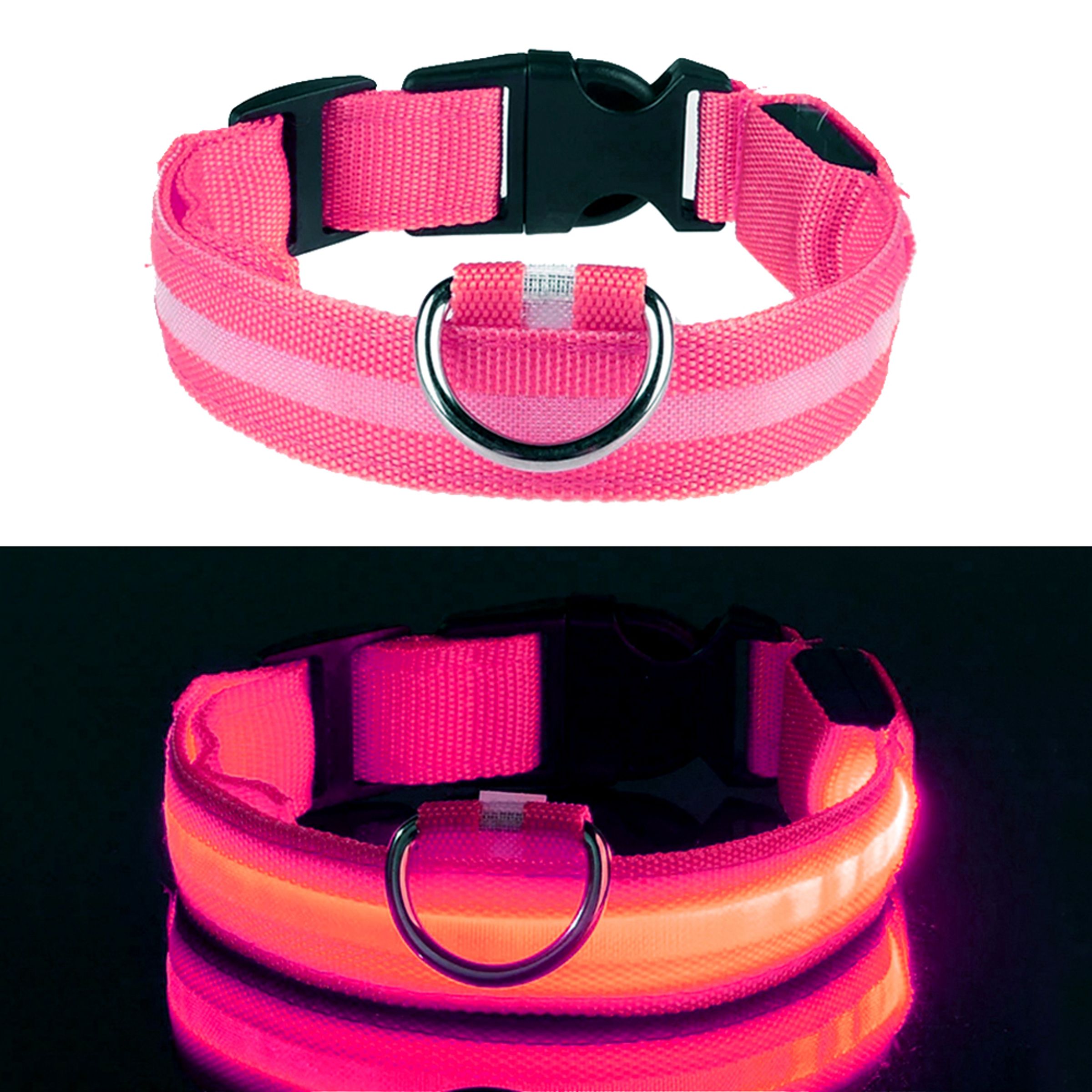 LED Hundhalsband - Rosa - Small | Hem - Roliga Prylar - Hobby & Fritid - Smarta Saker | Maskeradspecialisten