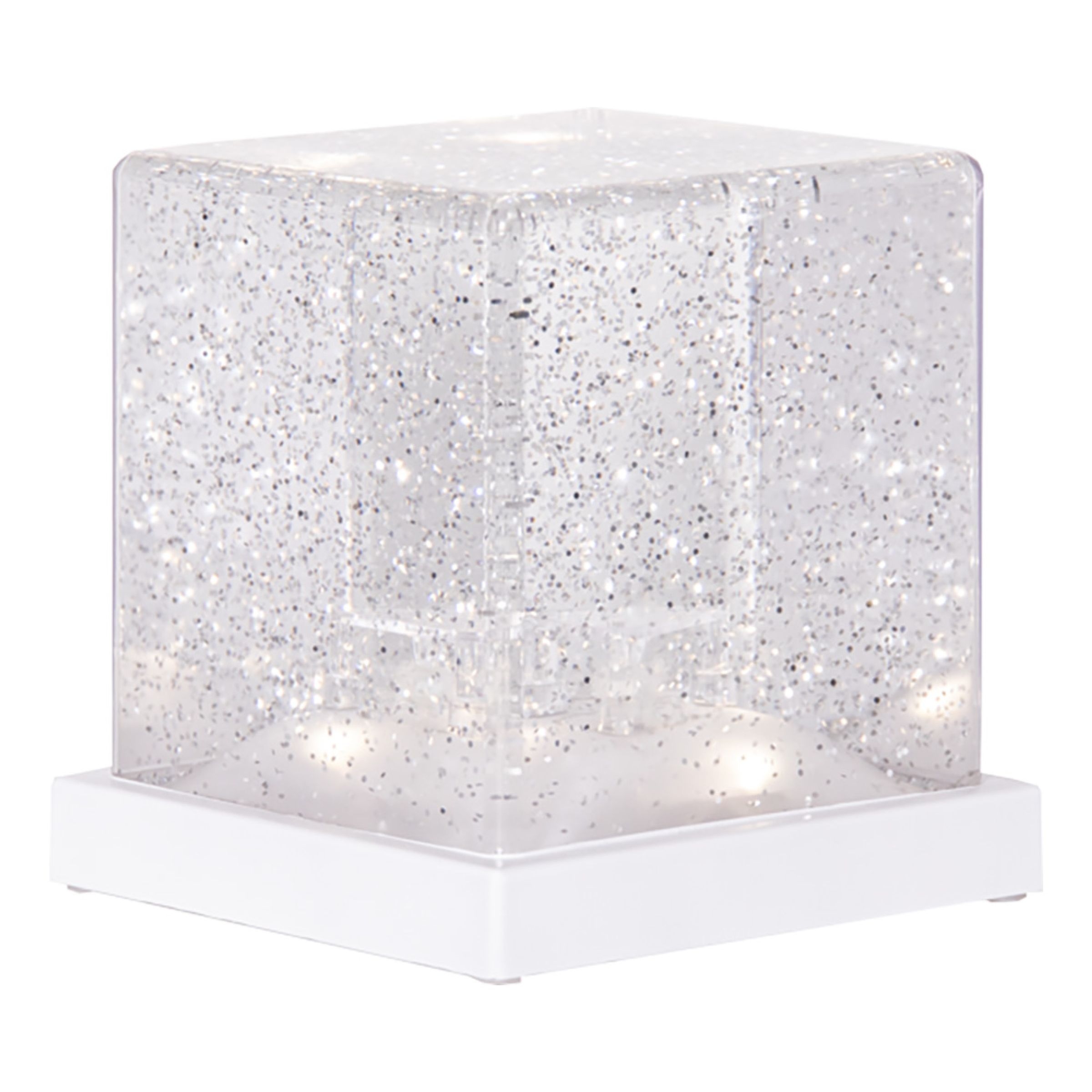 LED Lampe med Snefald - 10 x 10 cm