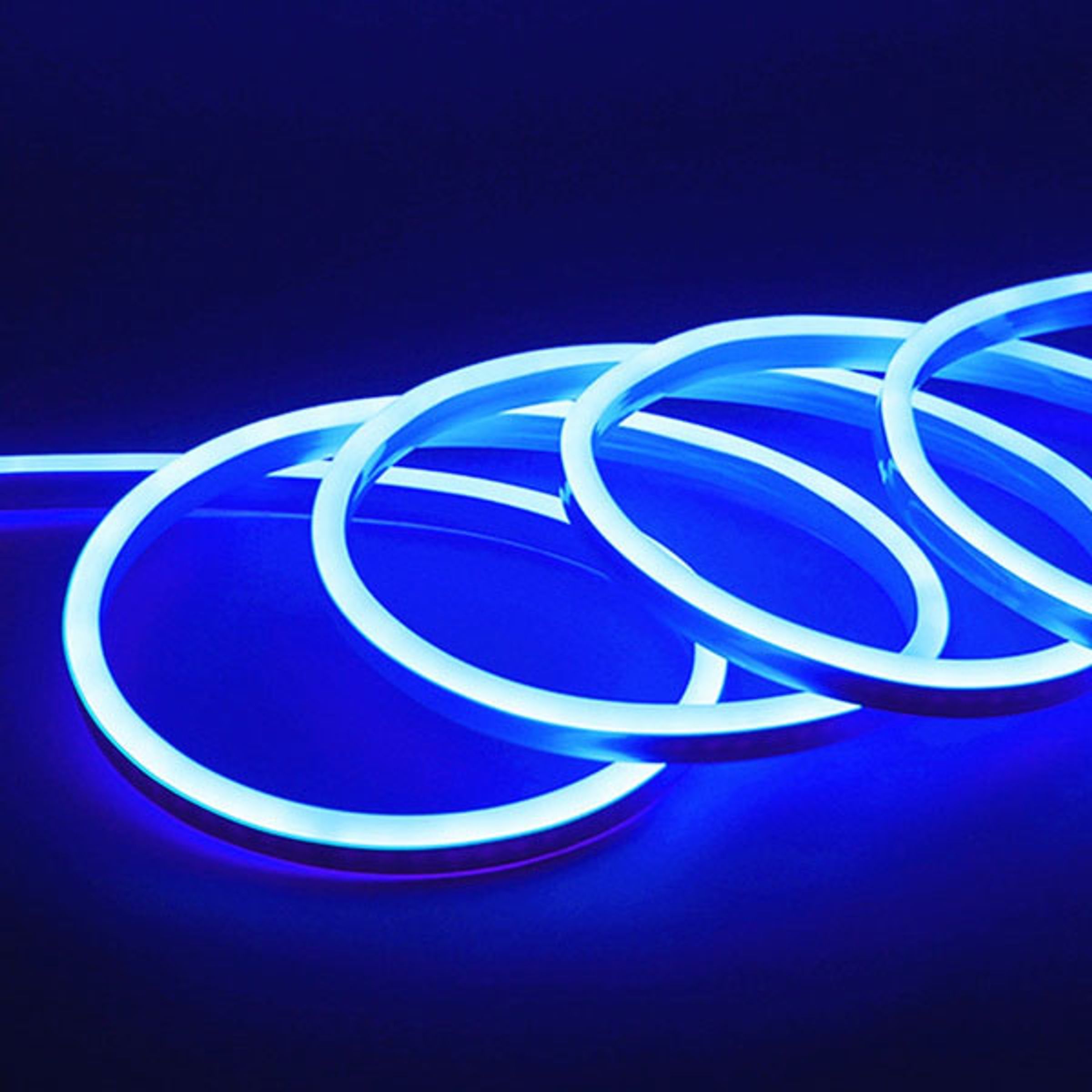 LED Neon Strip Lyskæde - Blå
