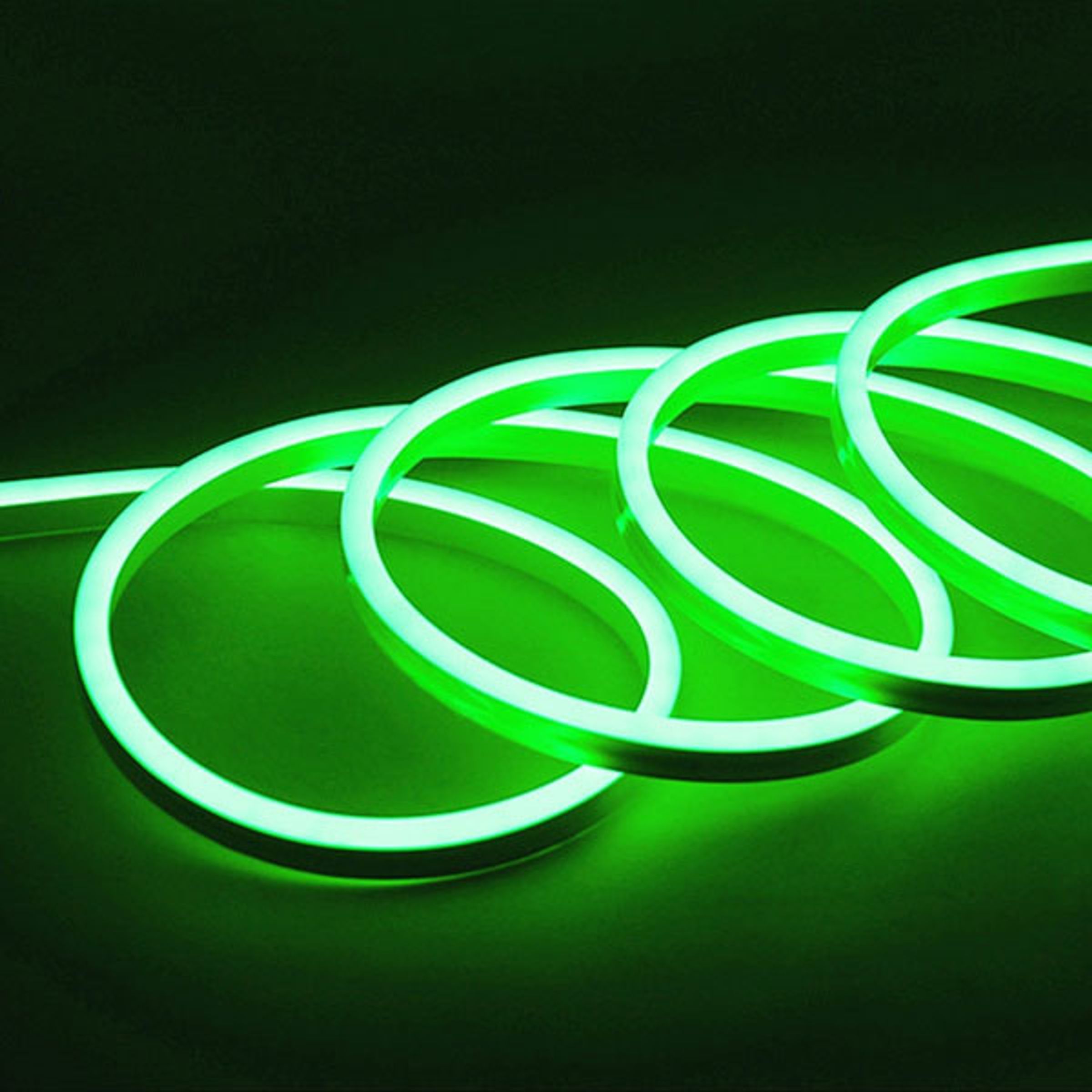 LED Neon Strip Lyskæde - Grøn