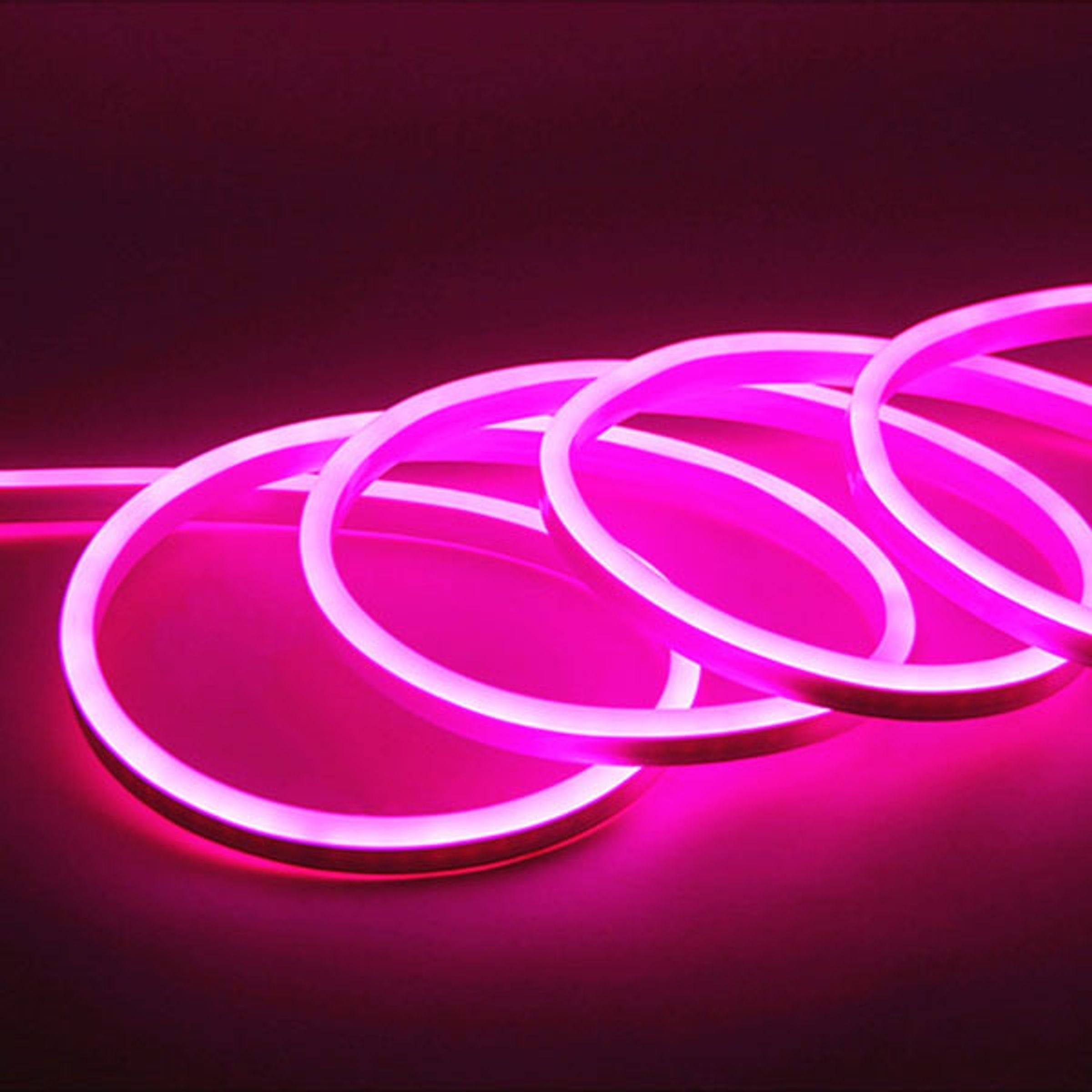 LED Neon Strip Lyskæde - Lyserød