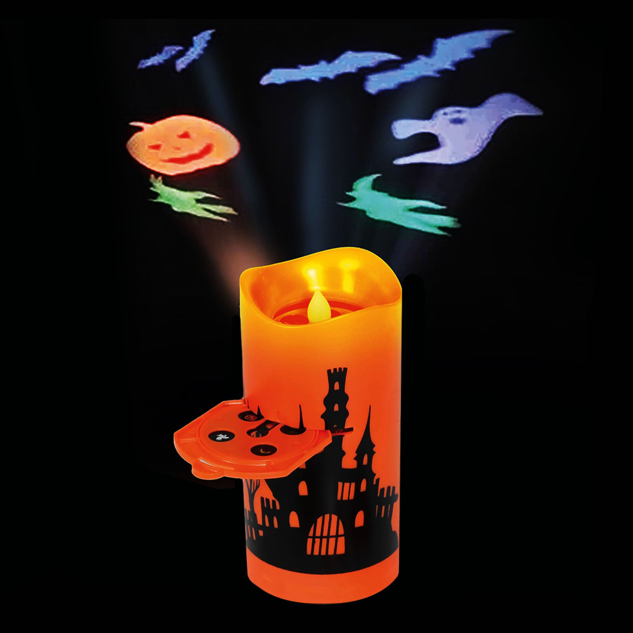 LED Projektor Blockljus Halloween | Hem - Teman - Högtider - Halloween - Halloweendekorationer | Maskeradspecialisten