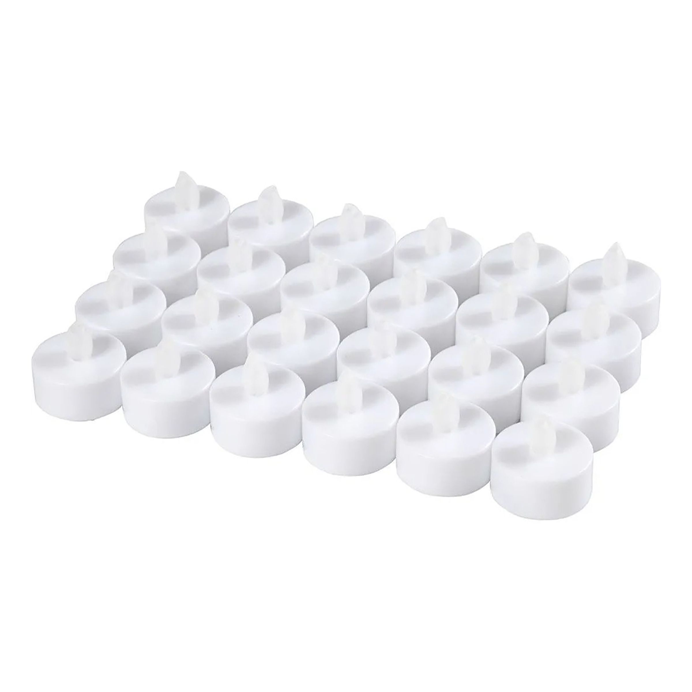 LED Fyrfadslys Hvid - 24-pak billede