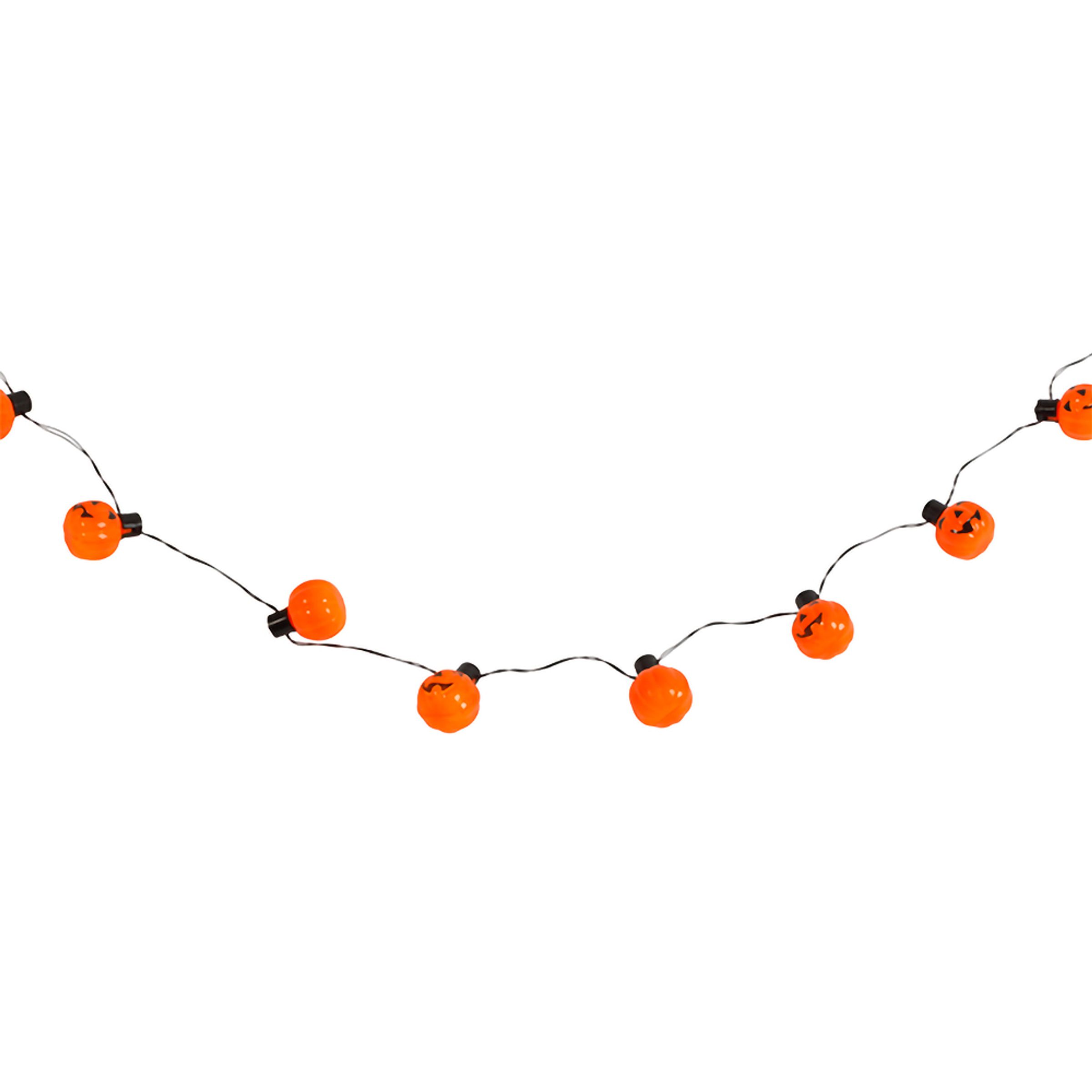 Ljusslinga med Pumpor | Hem - Teman - Högtider - Halloween - Halloweendekorationer | Maskeradspecialisten