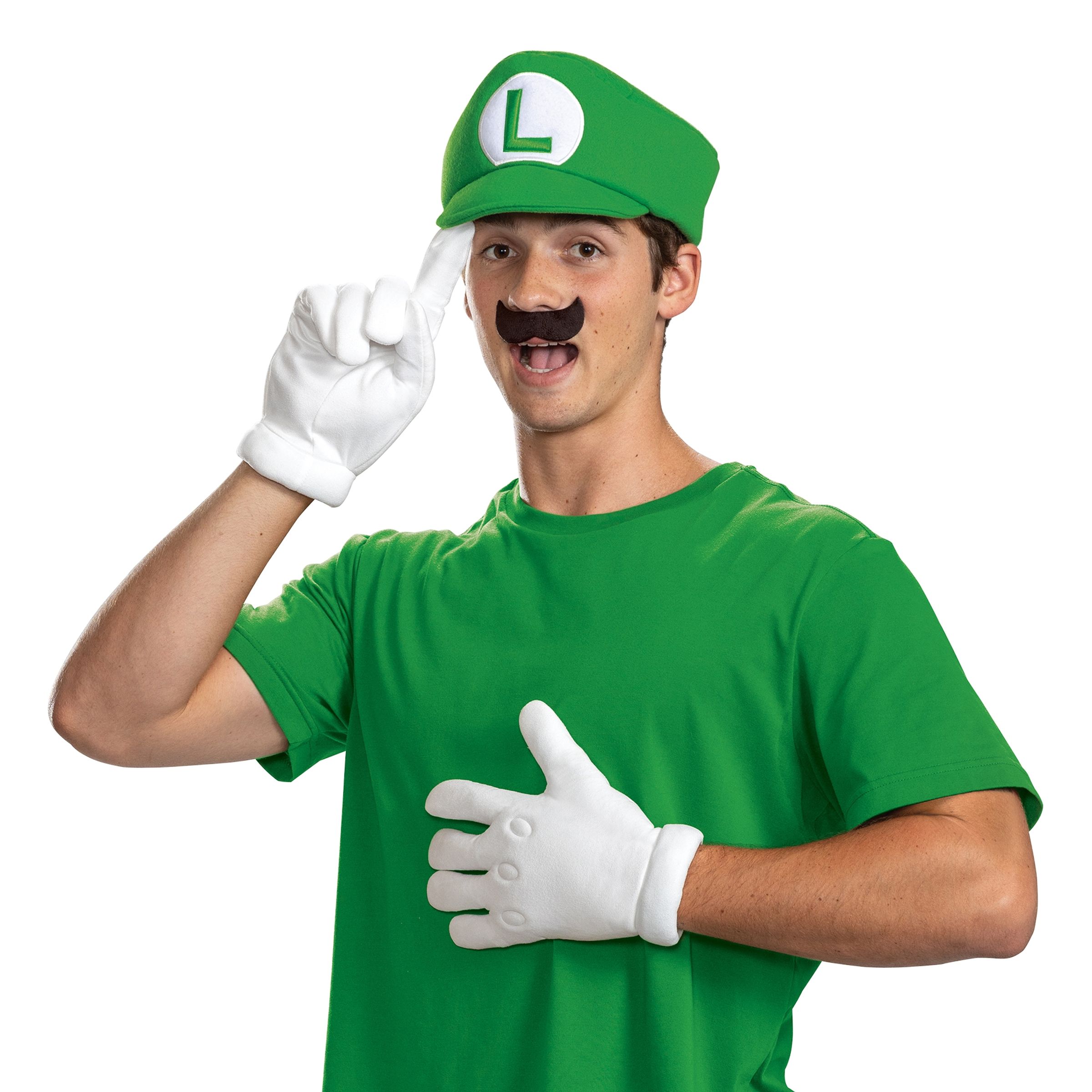 Luigi Tillbehörsset - One size | Hem - Maskerad - Tillbehör - Maskeradaccessoarer | Maskeradspecialisten