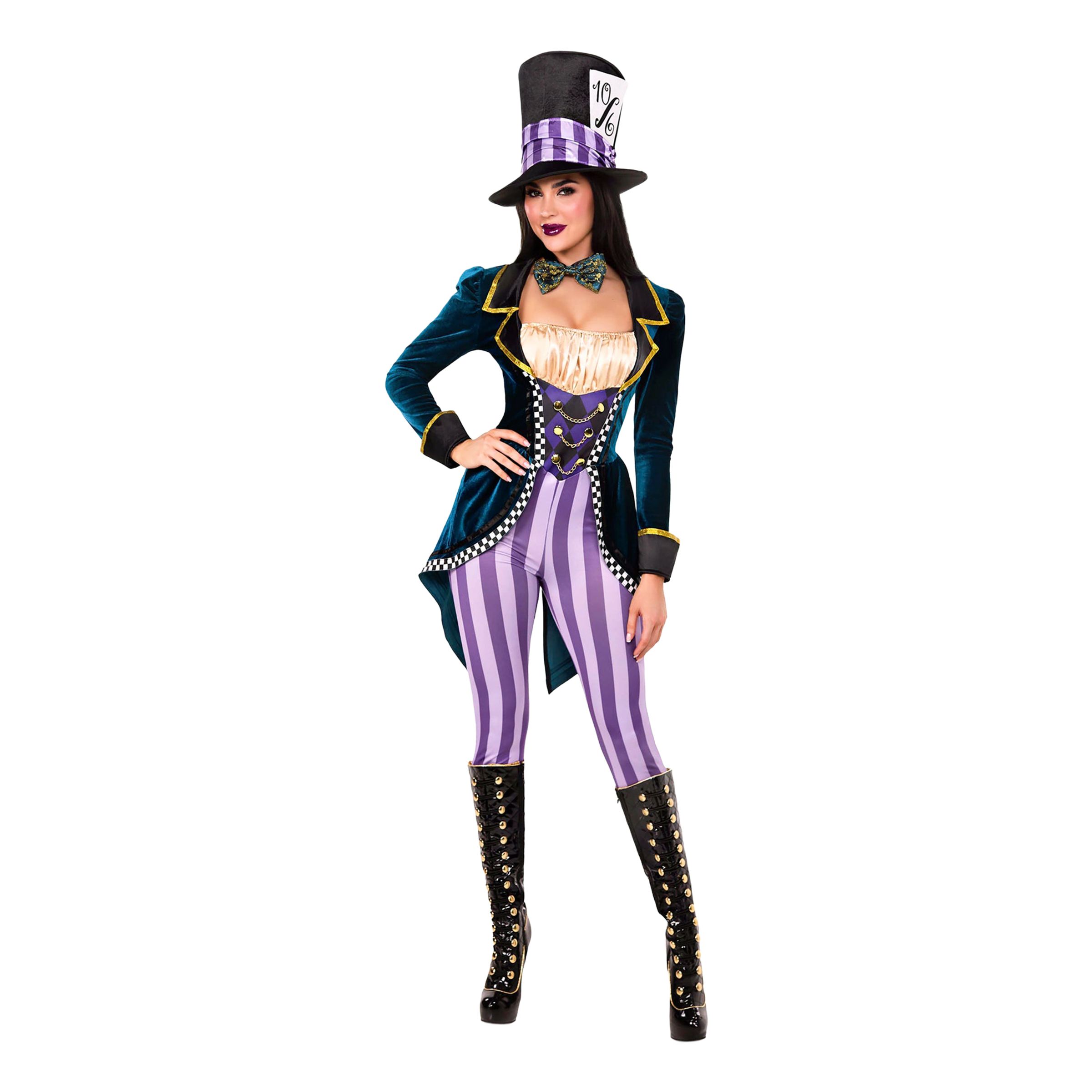 Mad Hatter Jumpsuit Deluxe Kostume - Small