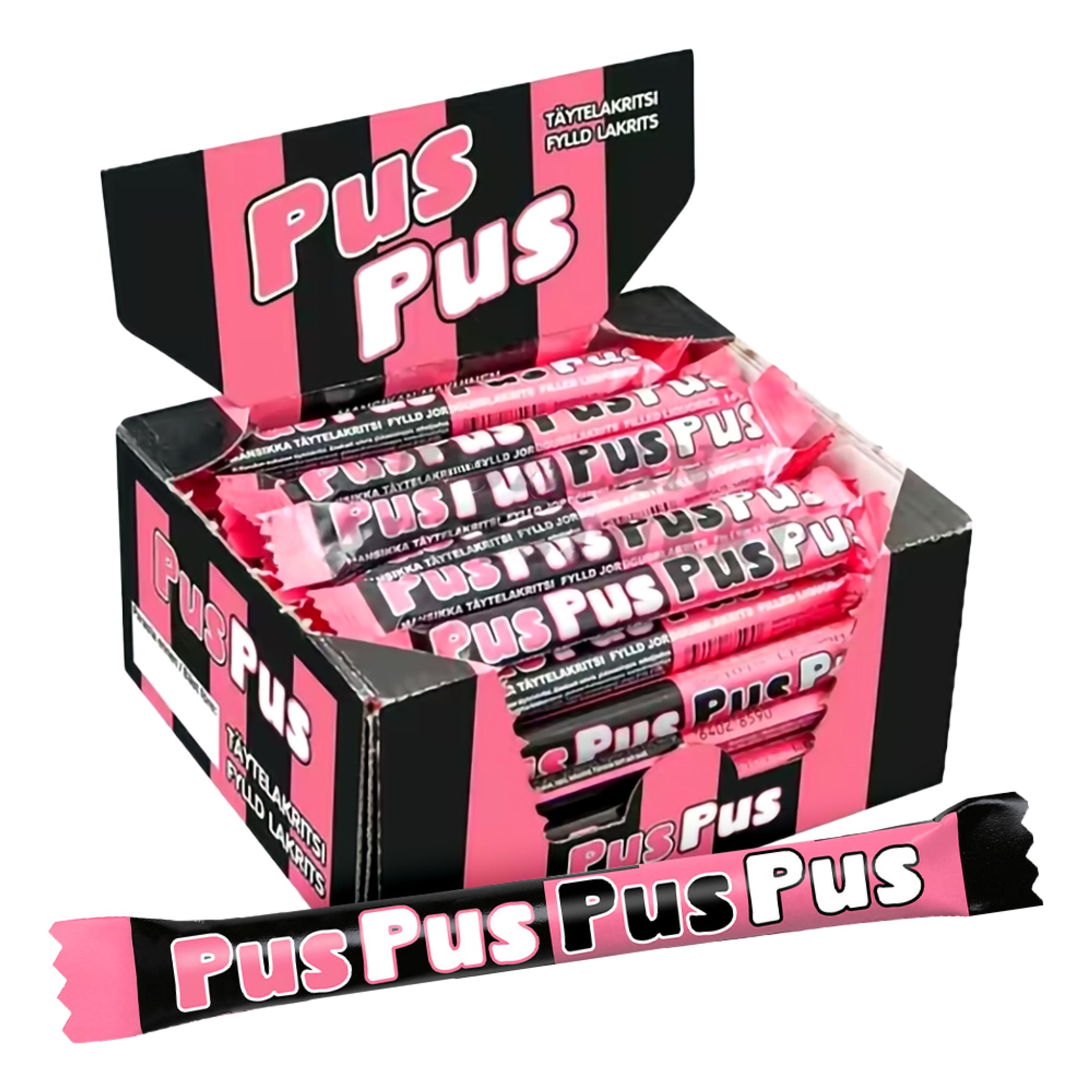 Malaco Puspus Storpack - 50 x 14 g | Hem - Godis & Läsk - Godis - Lakrits | Maskeradspecialisten